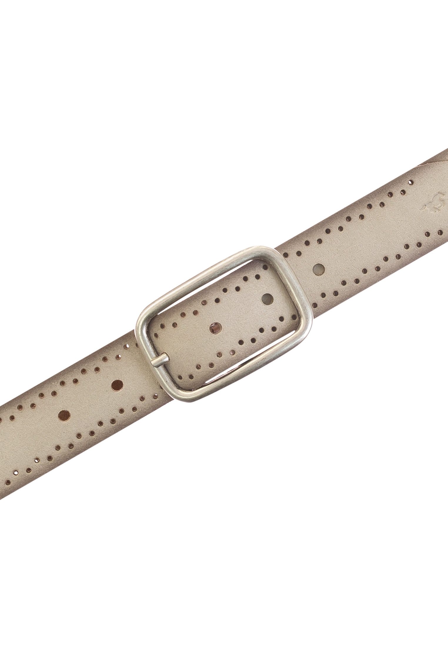 MUSTANG Leren riem Robuust, geperforeerd rundleer met perforatie, 3,5 cm