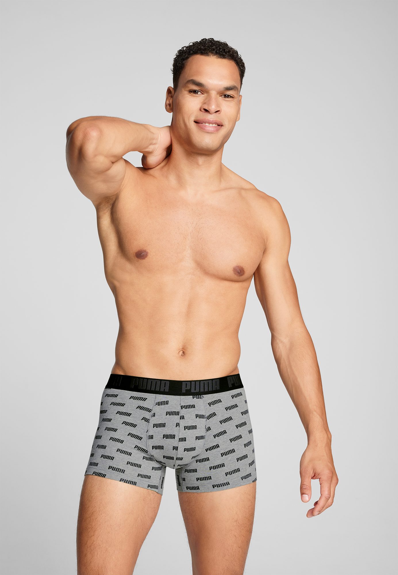 PUMA Boxershort met all-over puma-print (2 stuks, Set van 2)