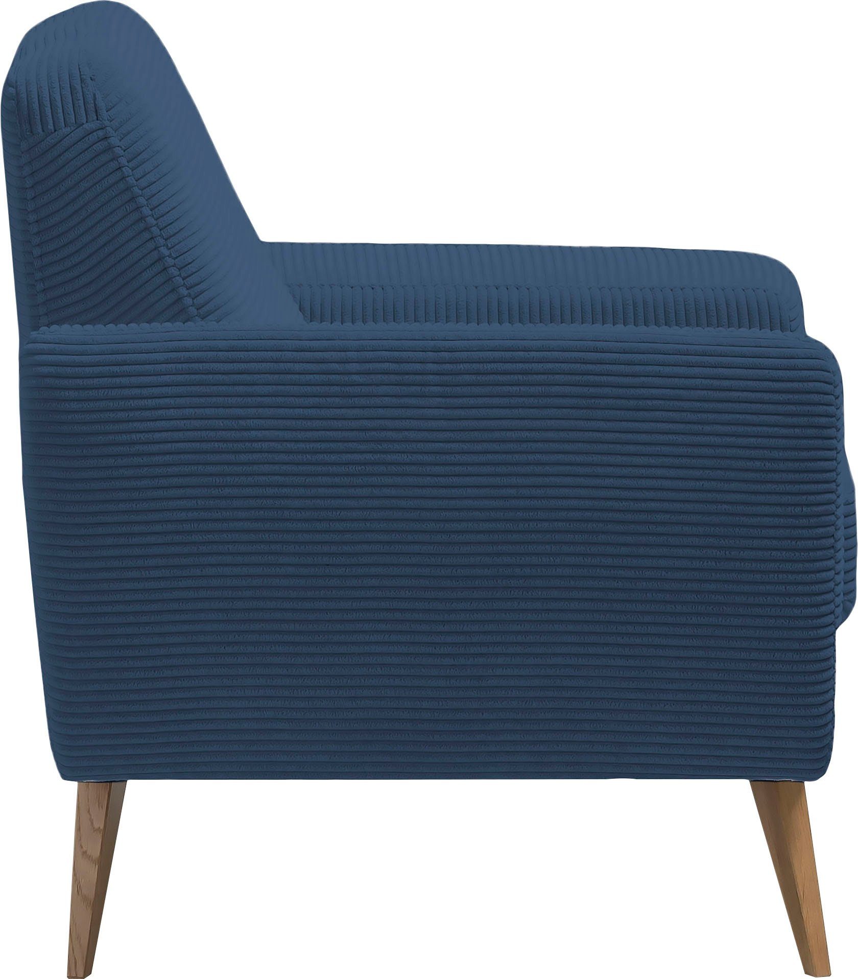 exxpo - sofa fashion Fauteuil Samso, loungestoel elegant en comfortabel, actuele cord bekleding