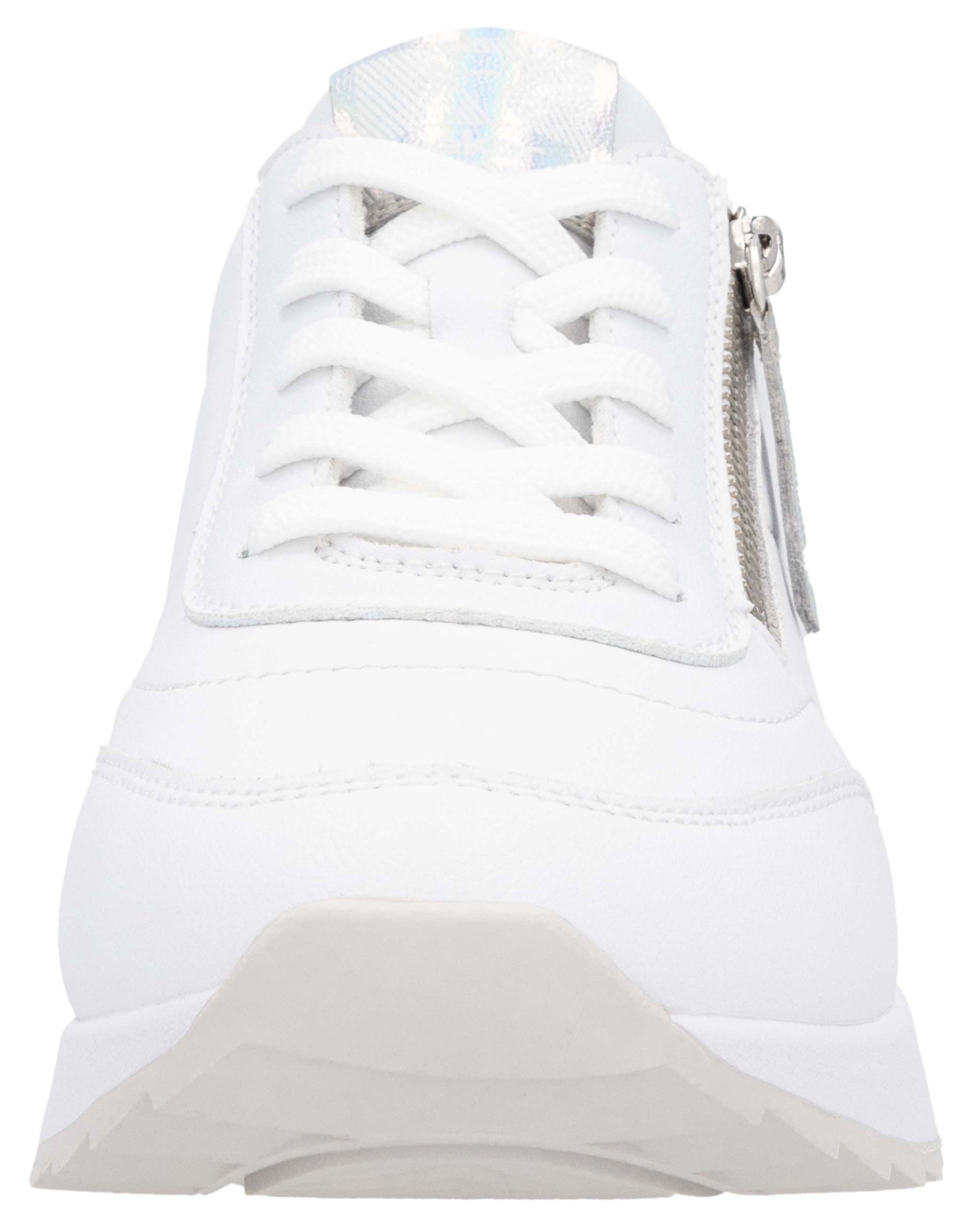 RIEKER Sport Plateausneakers , vrijetijdsschoen, lage schoen, veterschoen in smalle vorm