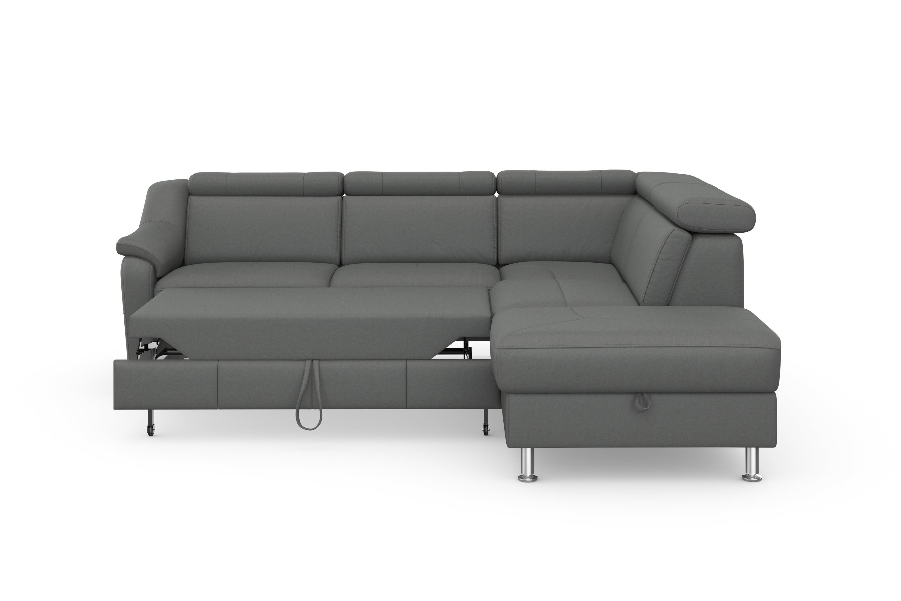 sit&more Hoekbank Freetown L-vorm met verstelbare hoofdsteun en comfortabele binnenvering
