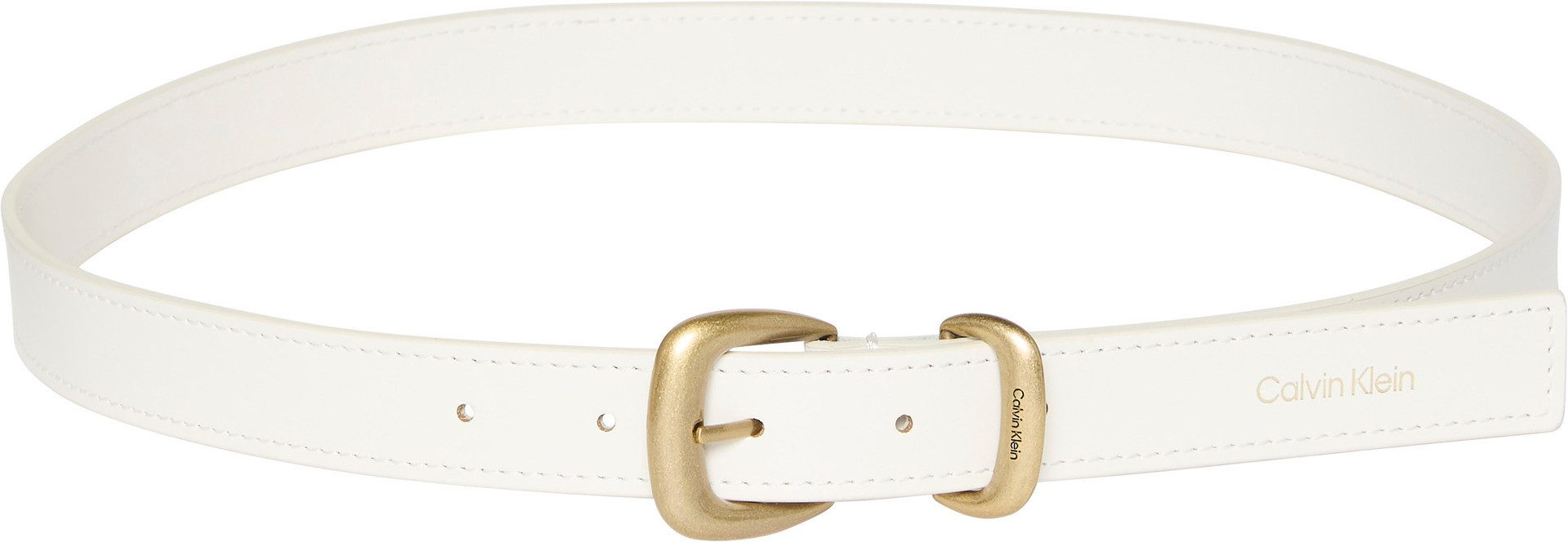 Calvin Klein Leren riem SRH 2 PC LG BCKL BLT