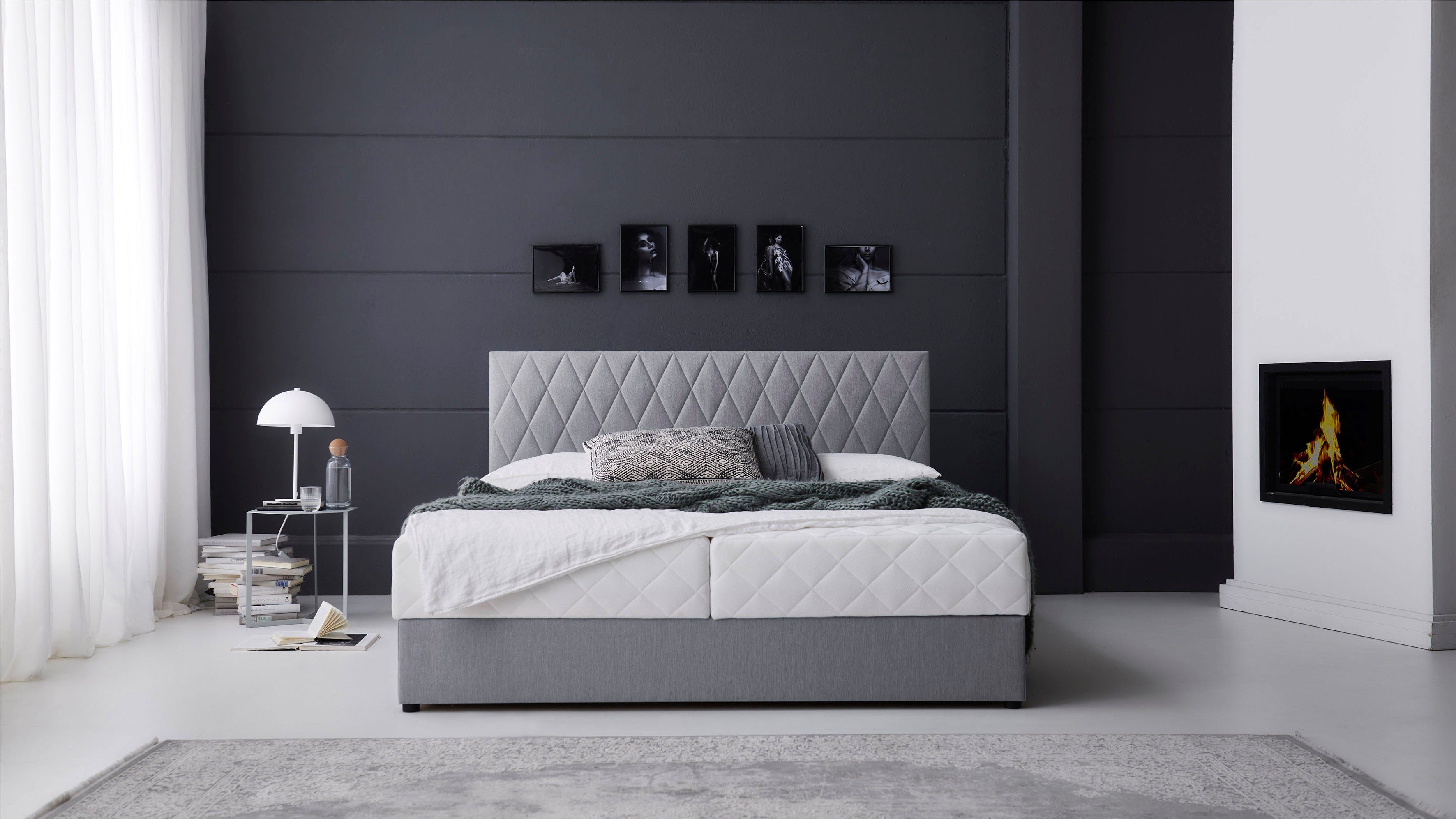 ATLANTIC home collection Boxspring BENITA met bedkist