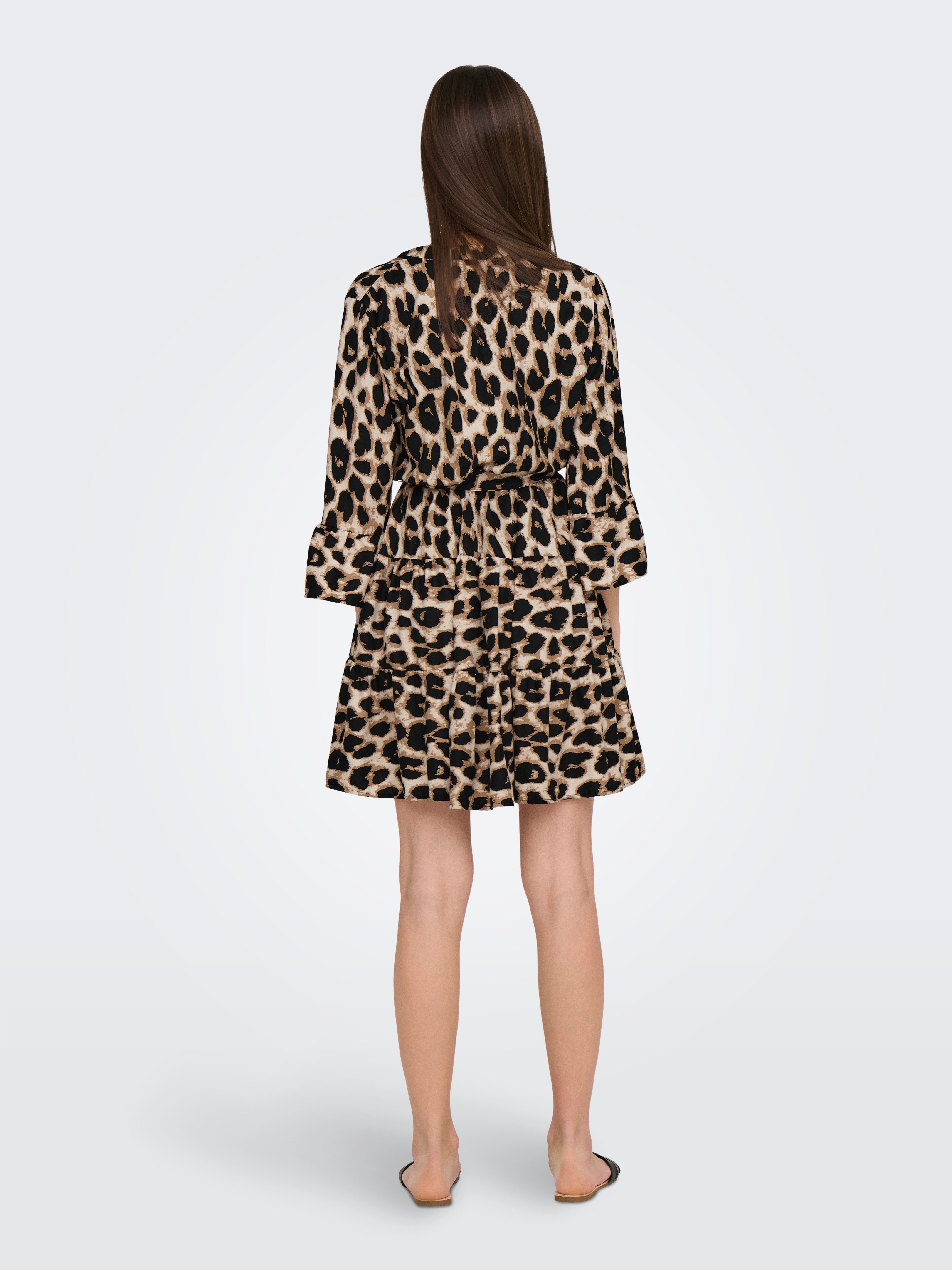 Only Tuniekjurk ONLATHENA LIFE 3/4 SHORT DRESS WVN NOOS