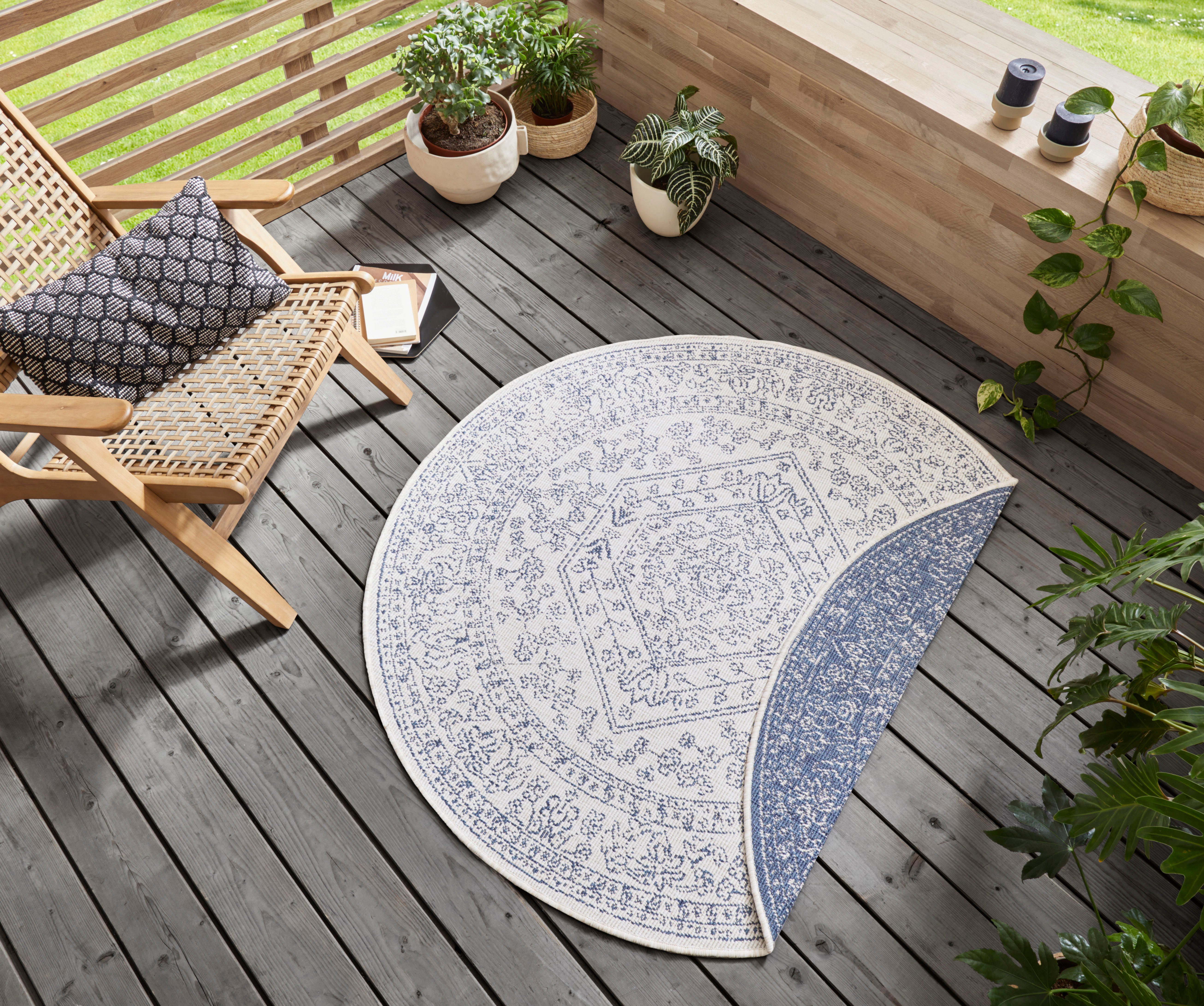 freundin Home Collection Vloerkleed Minas Geschikt voor binnen en buiten, gemakkelijk in onderhoud, platweefsel