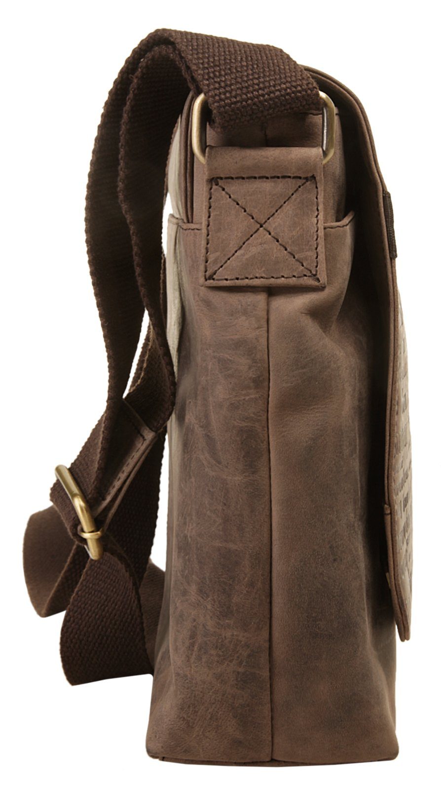 Bruno Banani Schoudertas ALL OVER echt leder
