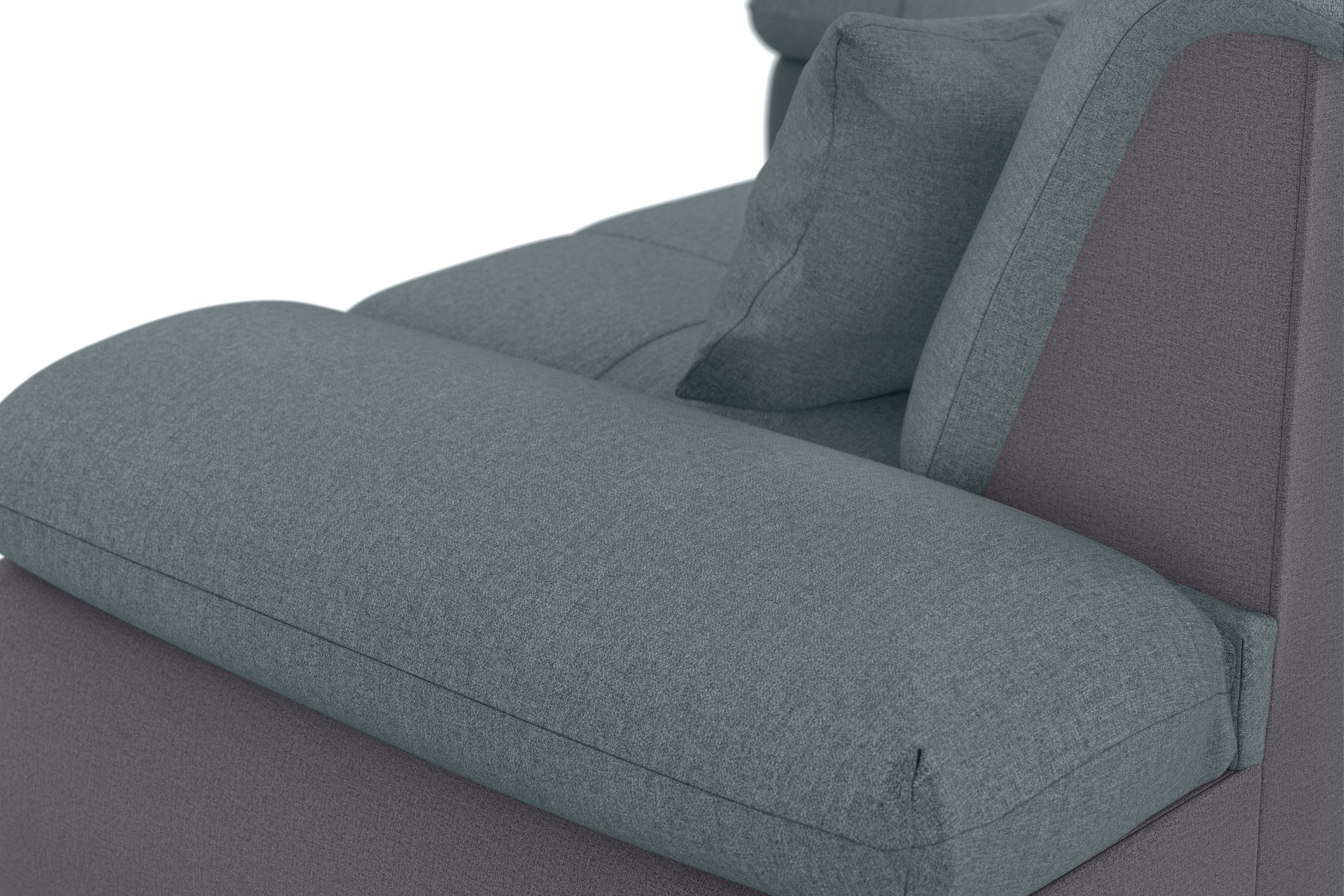 DOMO collection Hoekbank Moric, L-vorm, XXL-bank - Breedte 300cm XXL-formaat, optioneel ook met slaapbank functie en verstelling armleuning,