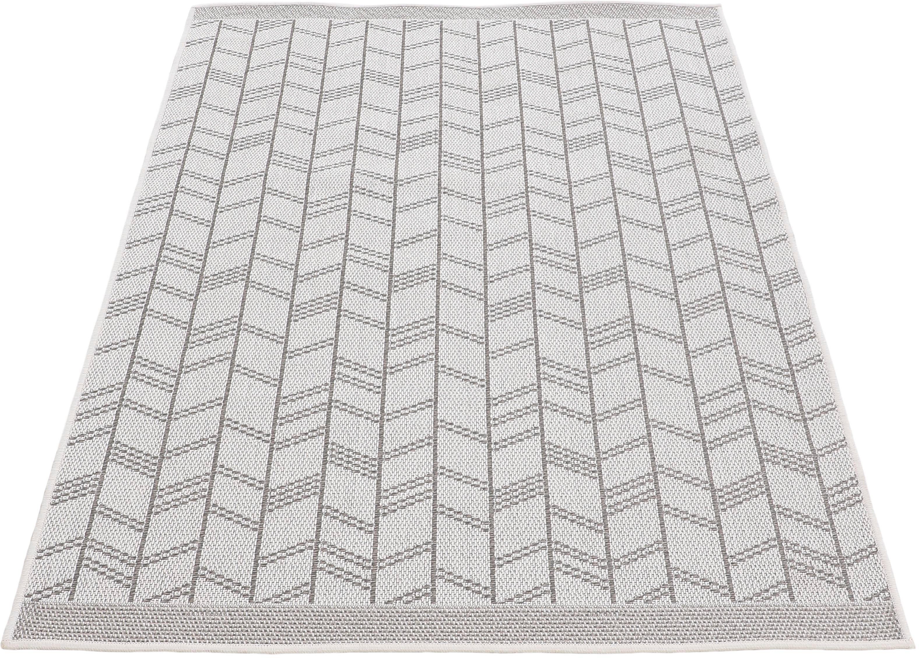 carpetfine Vloerkleed Boho 102 robust vlakweefsel, sisal look, uv-bestendig, buitenruimte