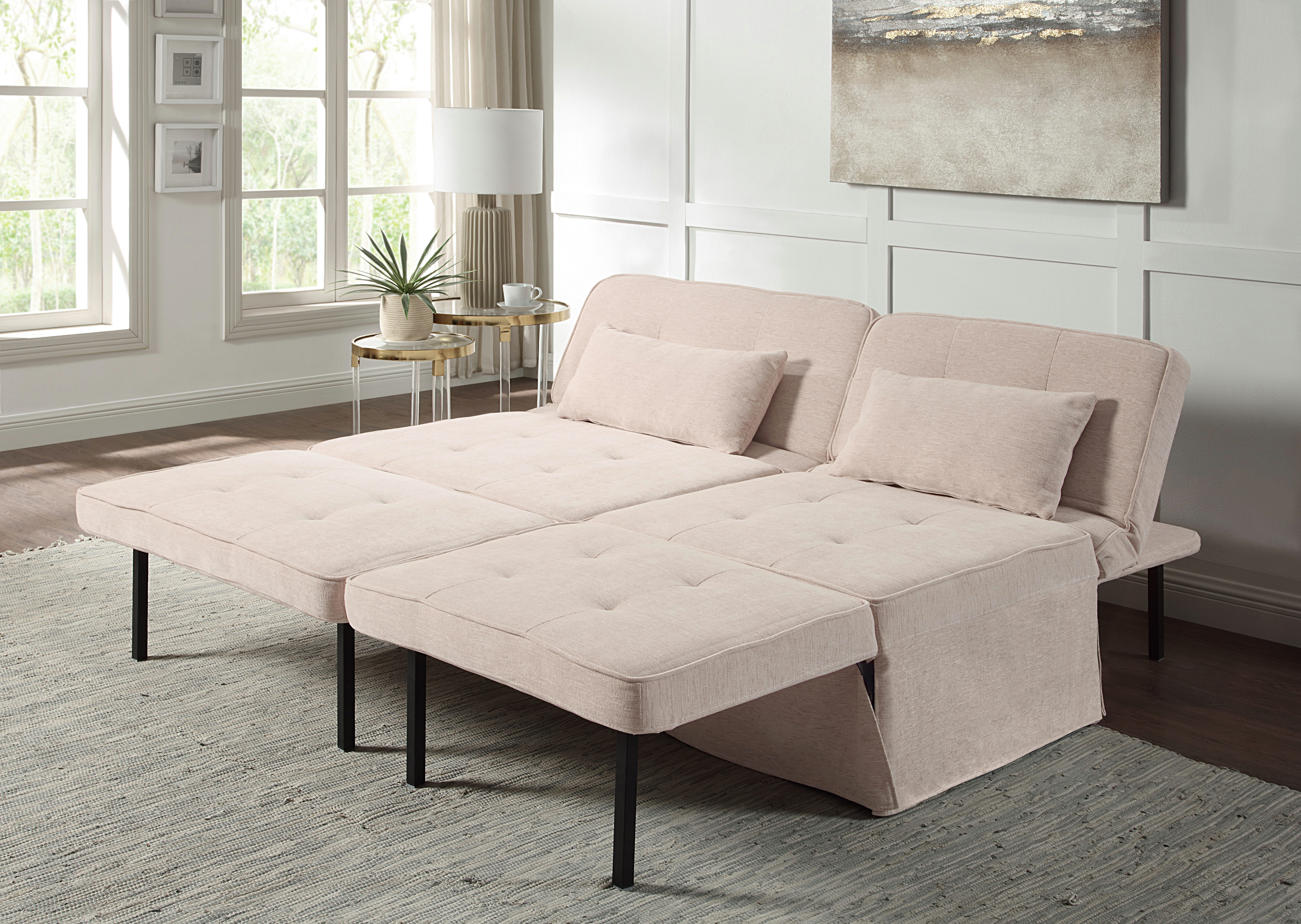 ATLANTIC home collection Slaapbank Finn te veranderen in een loungestoel, relaxfauteuil en logeerbed, incl. kussen