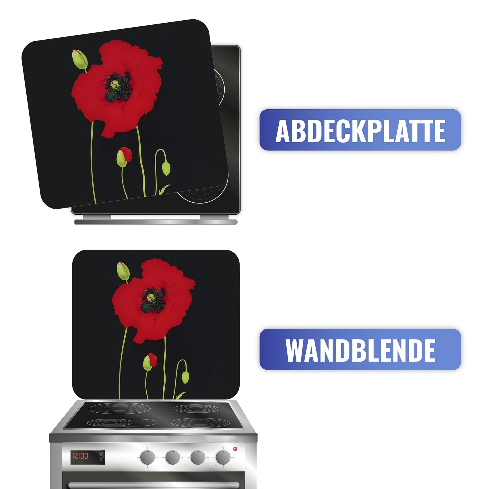 Maximex Kookplaatdeksel Multi Model Klaproos