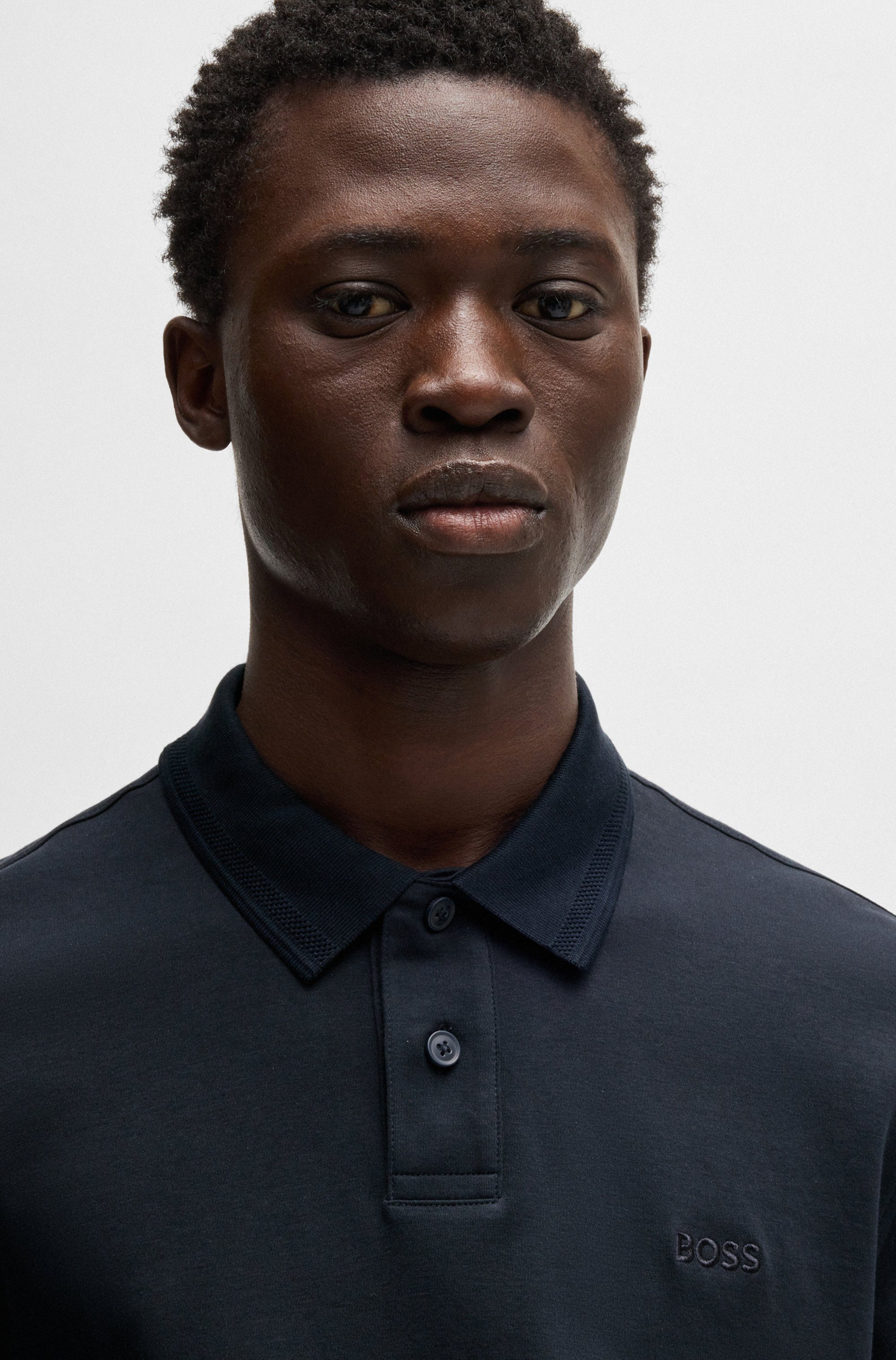 Boss Orange Poloshirt Pe_Interlock met een polokraag