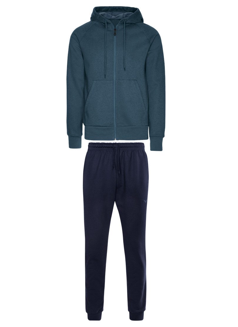 Trigema Vrijetijdscombinatie TRIGEMA joggingpak met capuchon en rits (1-delig)