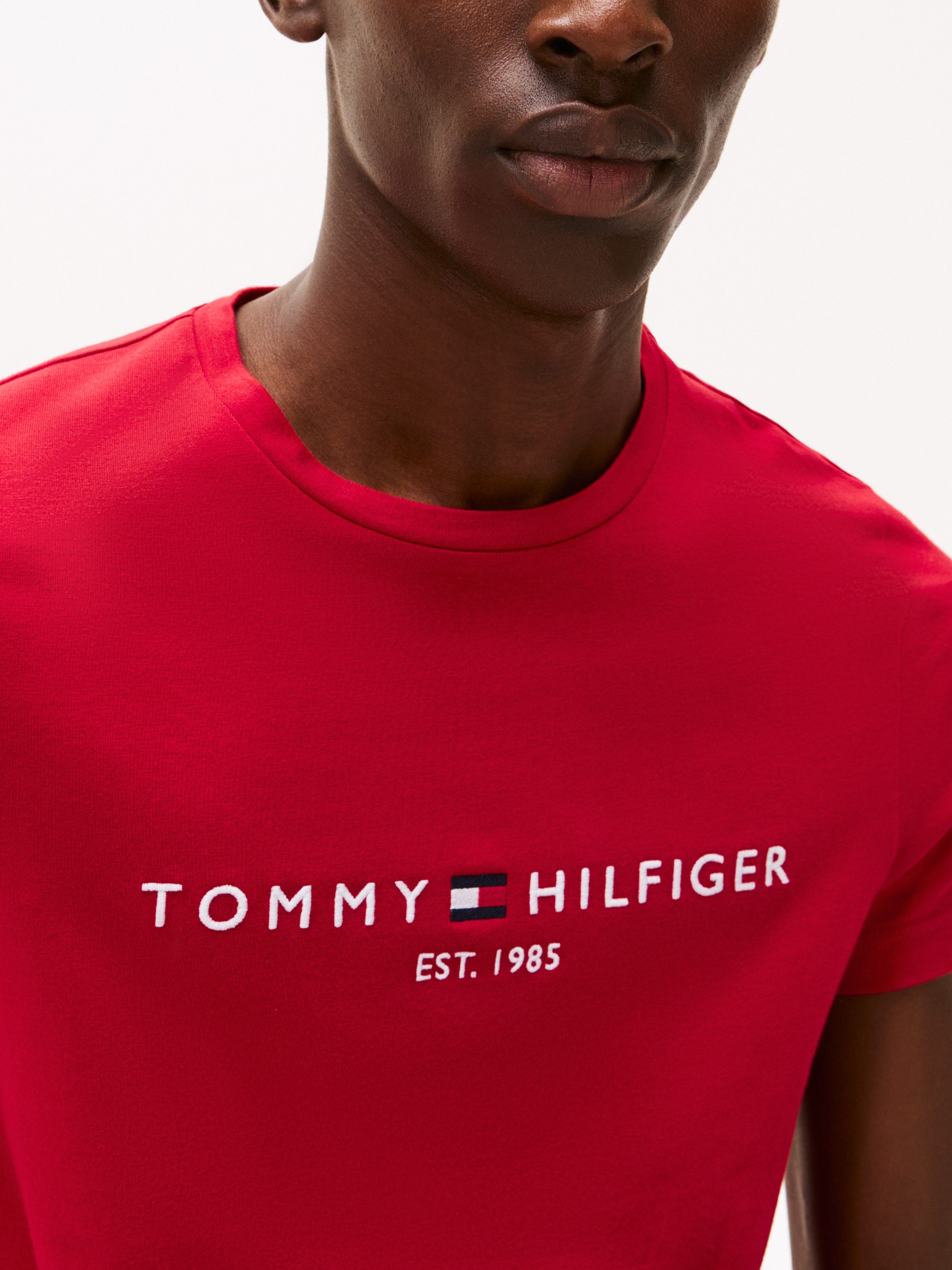 Tommy Hilfiger T-shirt Tommy Logo Tee van duurzaam katoen