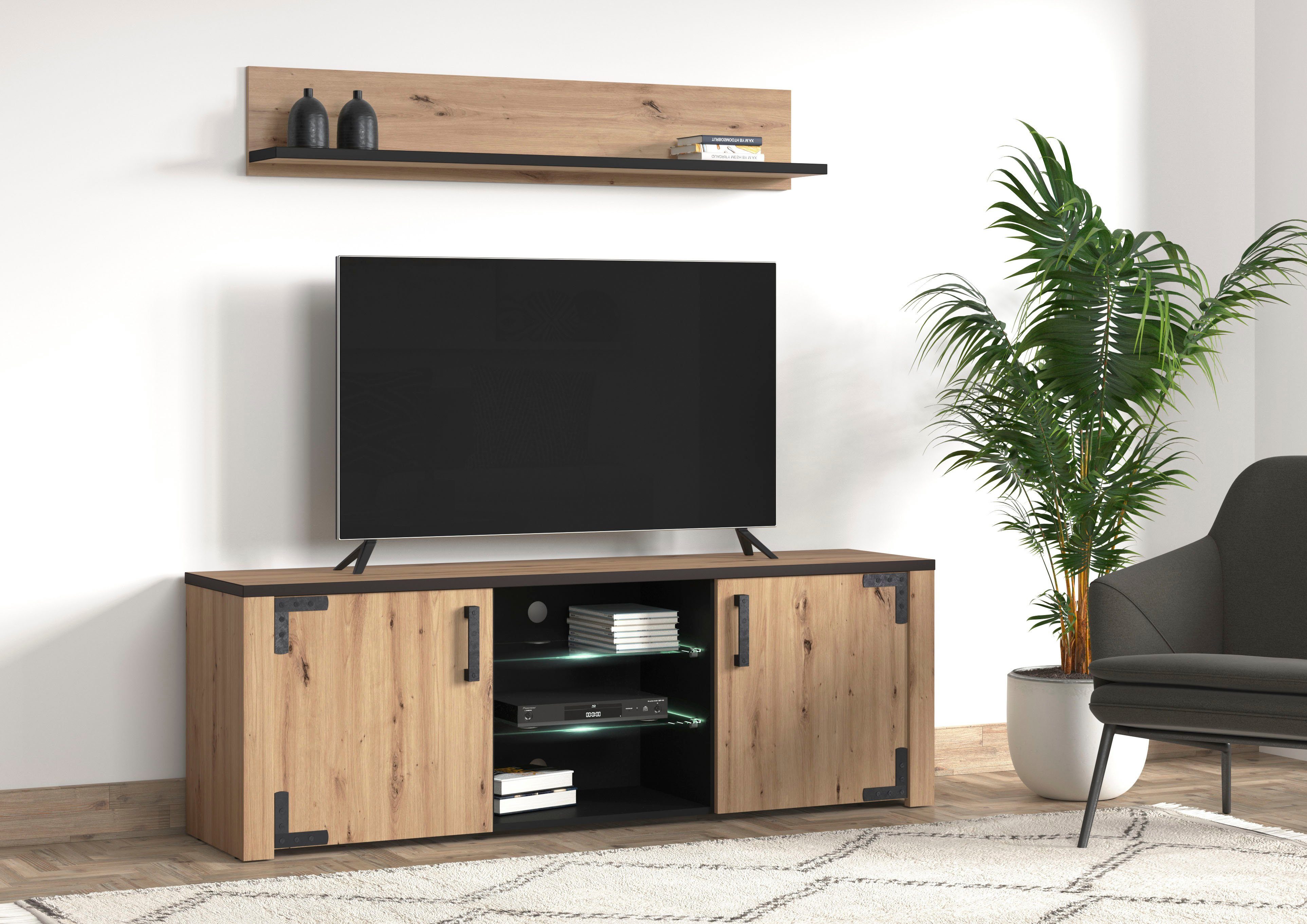 my home Tv-meubel LAZIO Breedte ca. 168 cm