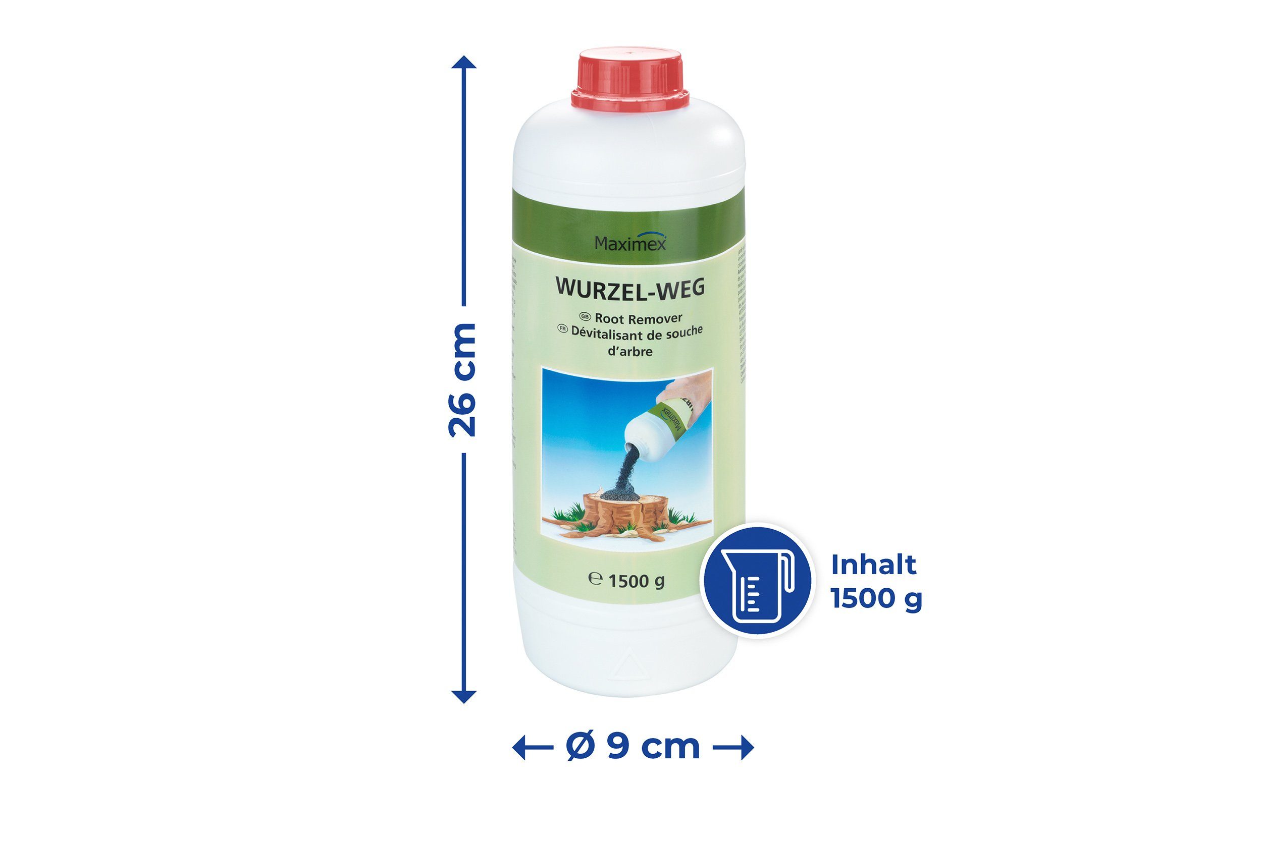 Maximex Onkruidverdelgers Wortel-weg 1500 g granulat