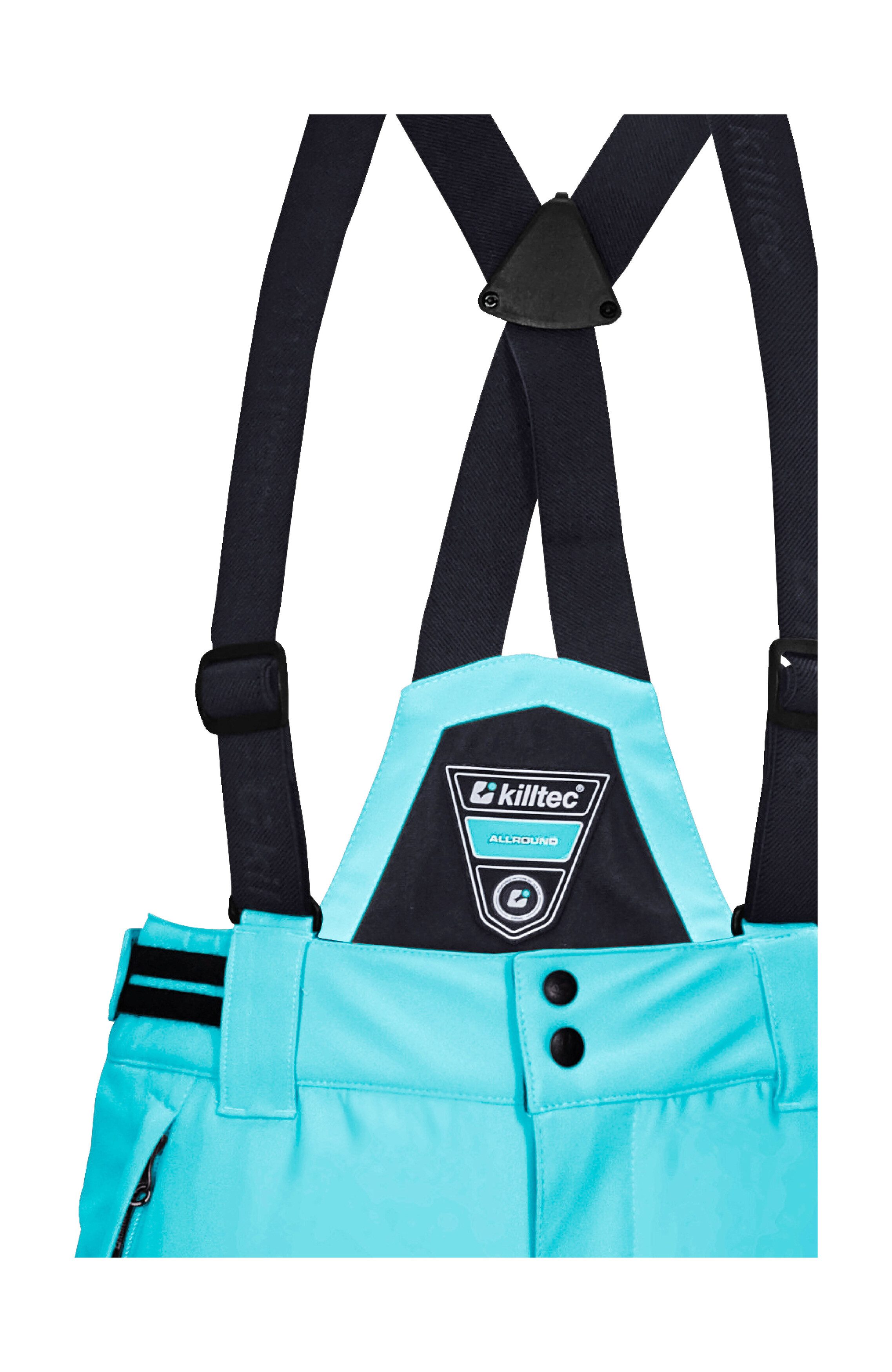 Killtec Skibroek KSW 77 GRLS SKI PNTS waterdicht, ademend, afneembare bretels, verstevigde zijband