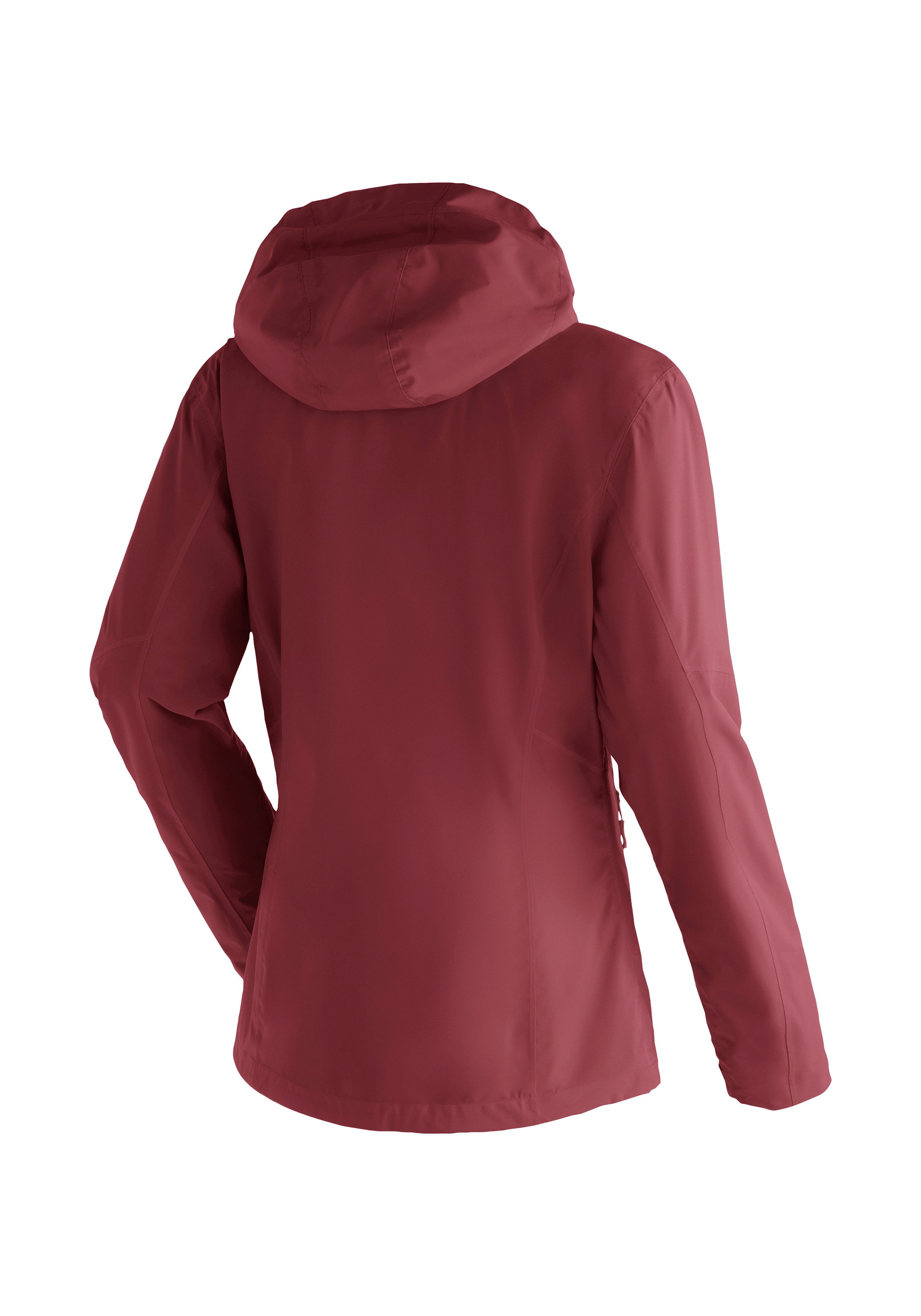Maier Sports Outdoorjack Metor rec W Dames regenjack met capuchon, waterdicht, 2 buitenzakken, binnenzak