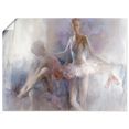 artland artprint ballet-meisje in vele afmetingen  productsoorten -artprint op linnen, poster, muursticker - wandfolie ook geschikt voor de badkamer (1 stuk) wit