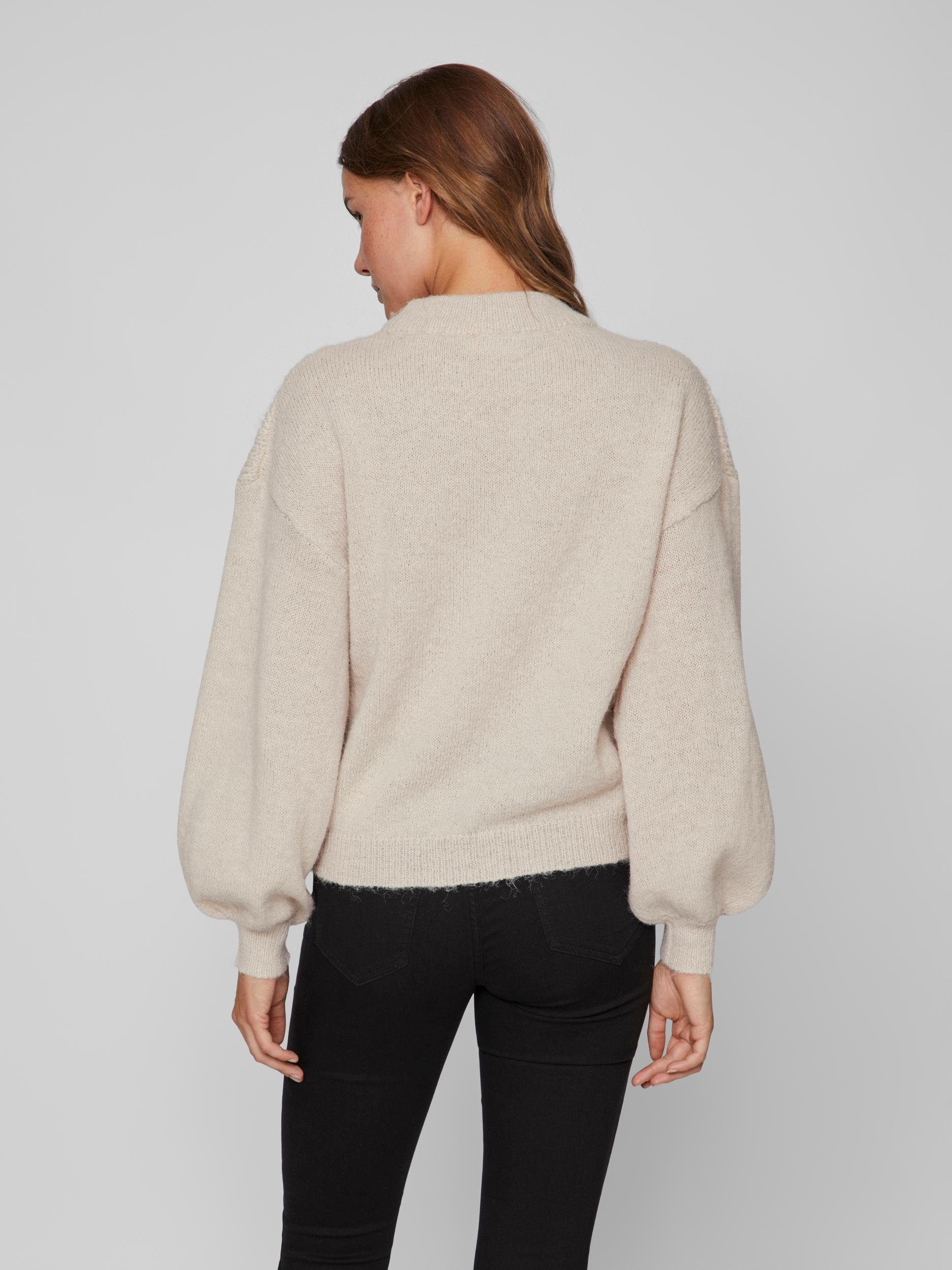 Vila Gebreide trui VICHINTI O-NECK CABLE KNIT TOP/SU-NOOS