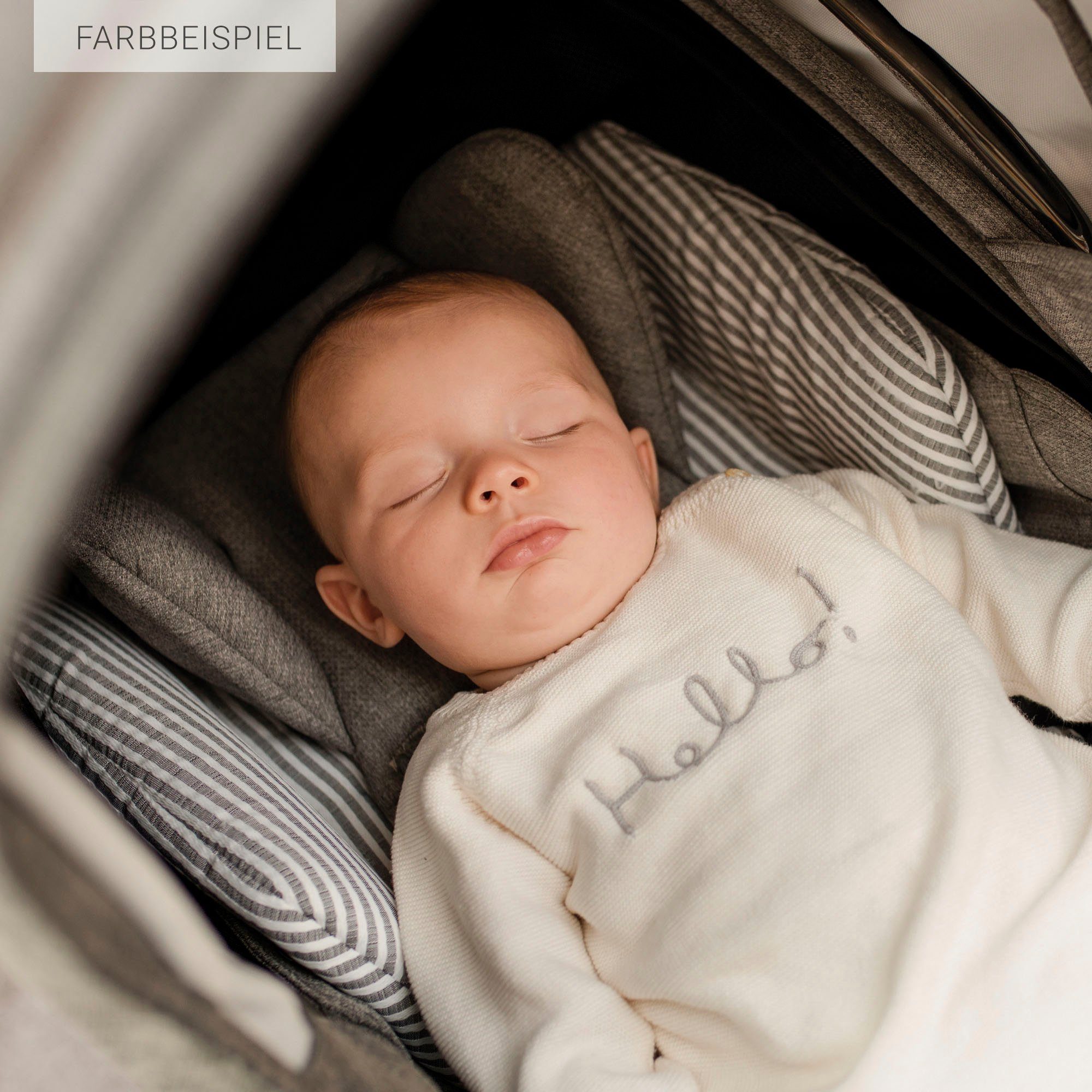 Gesslein Combi-kinderwagen FX4 Soft+ met opzetstuk Classic zwart/zwart, steengrijs