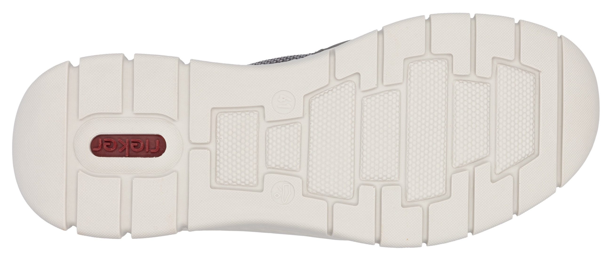 Rieker Slip-on sneakers , instapschoen, lage schoen, vrijetijdsschoen met elastiek, om in te stappen