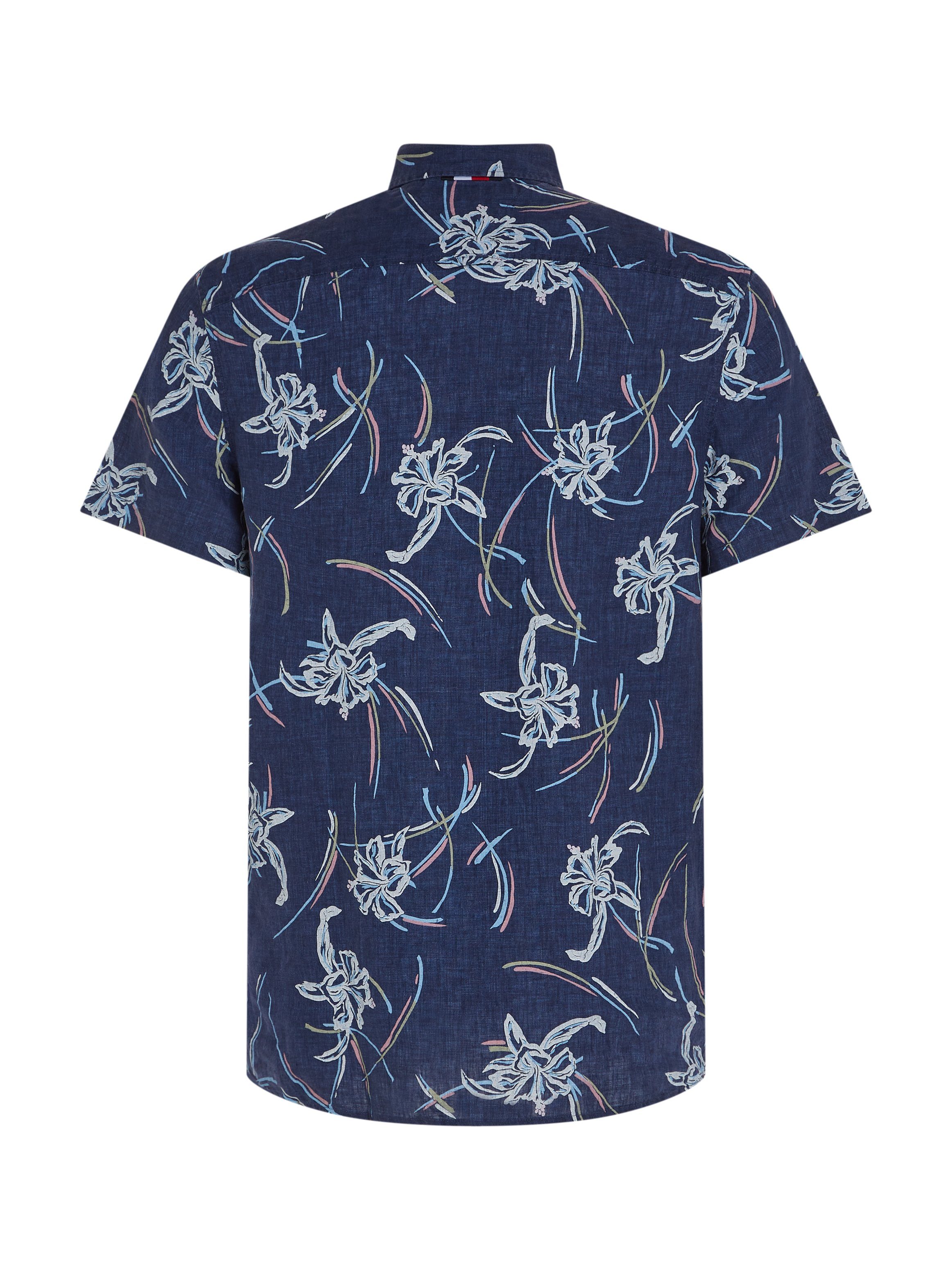 Tommy Hilfiger Linnen overhemd LI TROPICAL PRT SF SHIRT