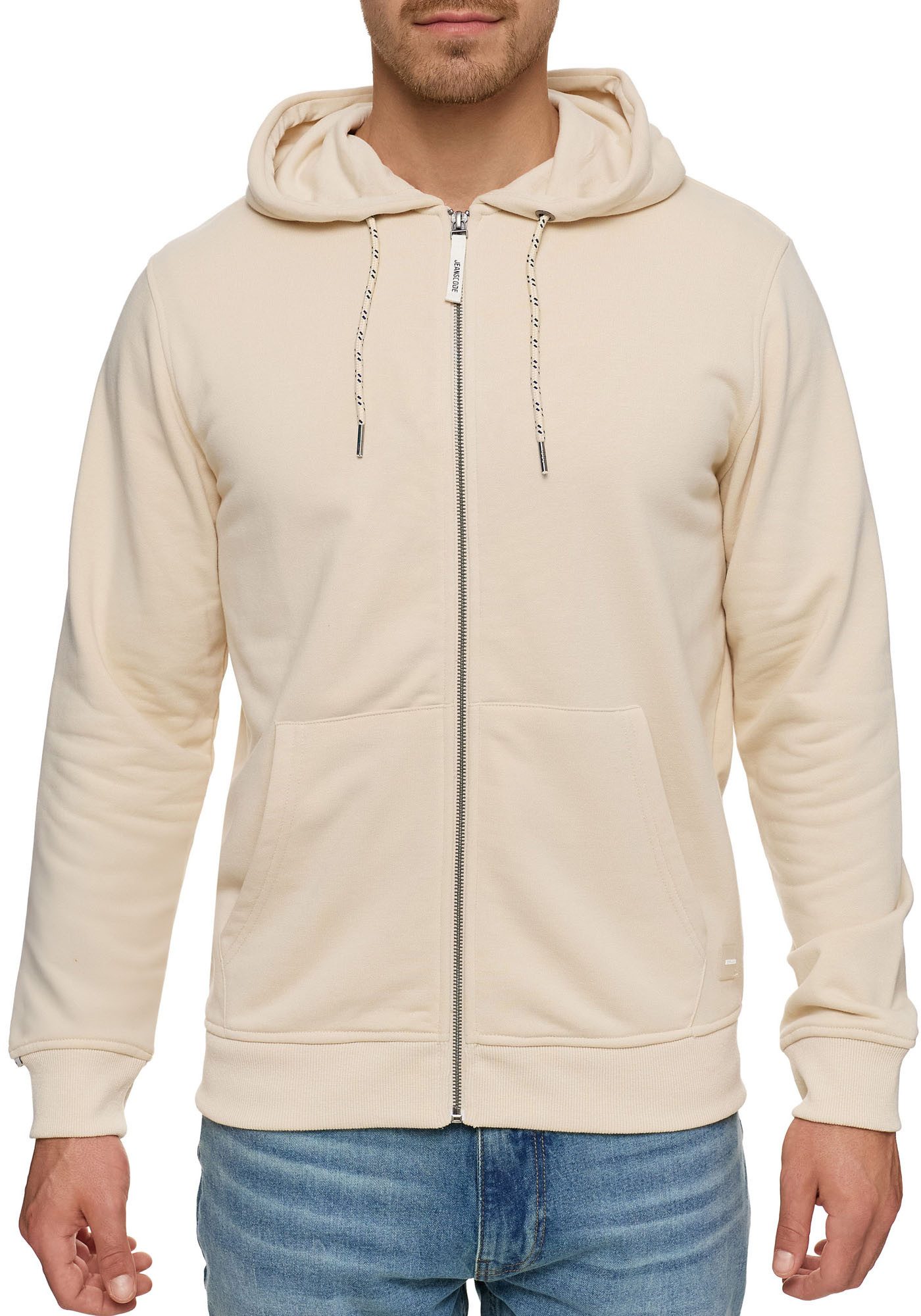 Indicode Capuchonsweatvest INPonto heren sweatvesten maat S grijs