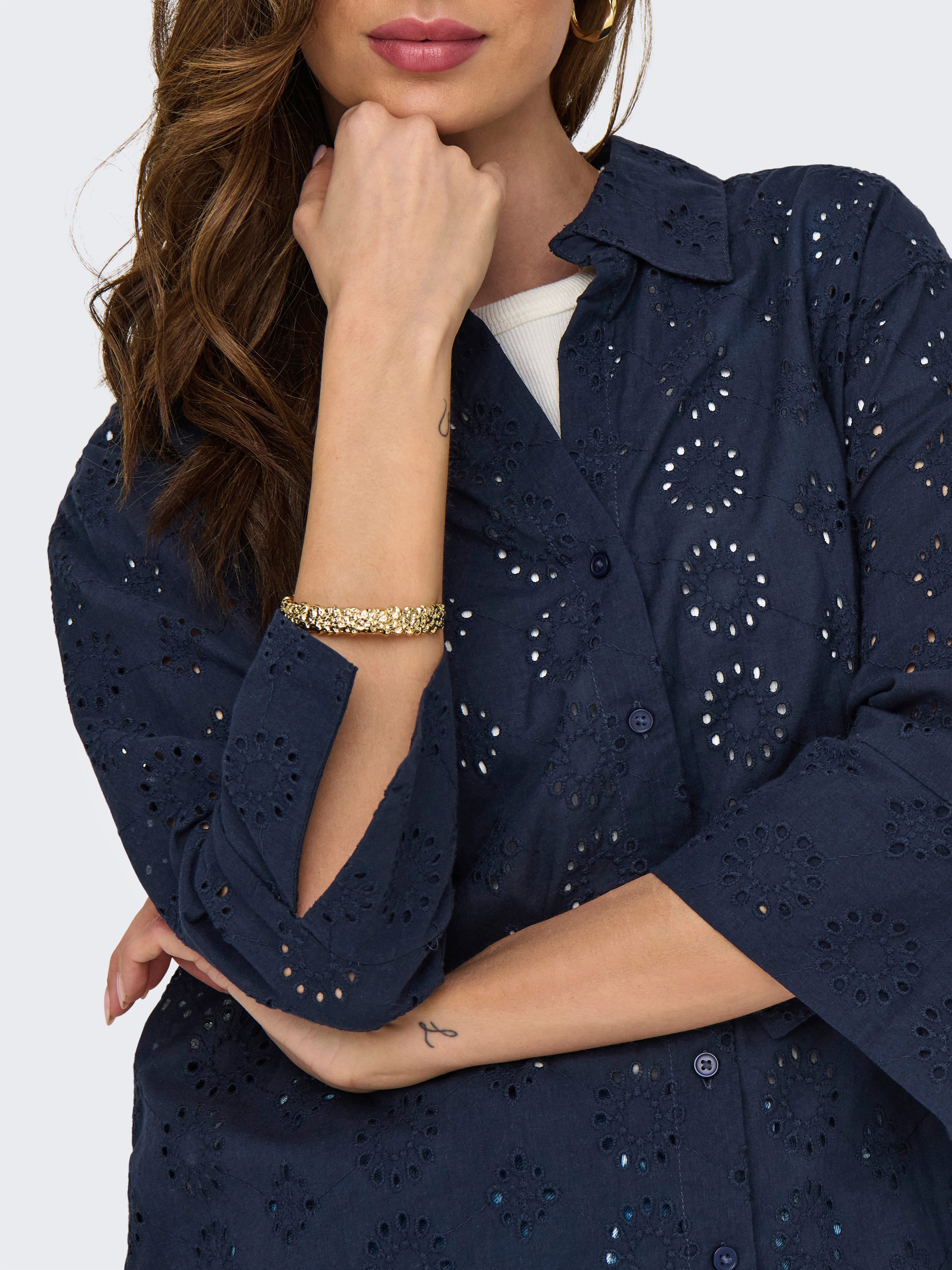 JDY Overhemdblouse JDYTALLIE 3/4 LONG SHIRT WVN NOOS