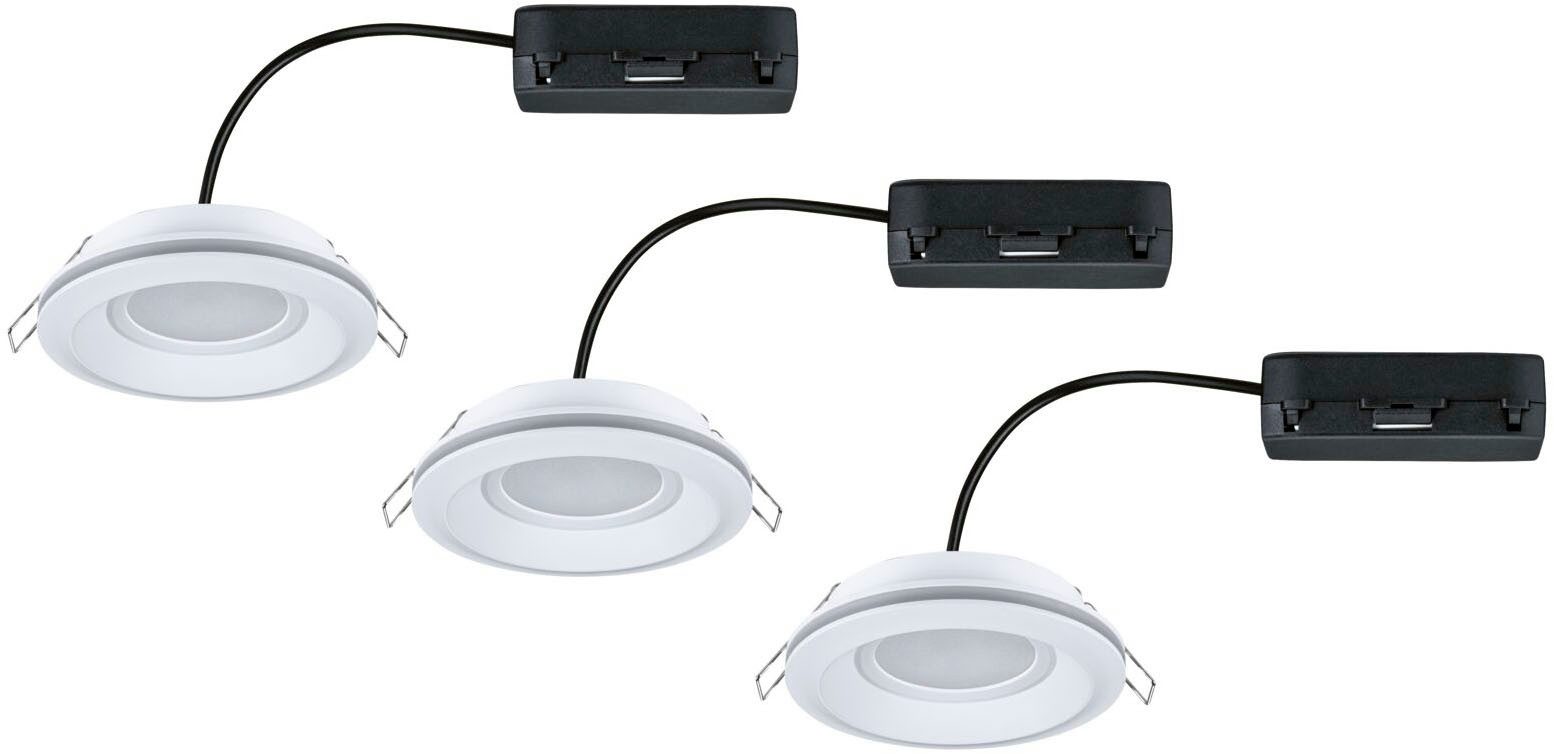 Paulmann Ledinbouwlamp LED inbouwlamp Sormus IP65 rond 100mm (3 stuks)