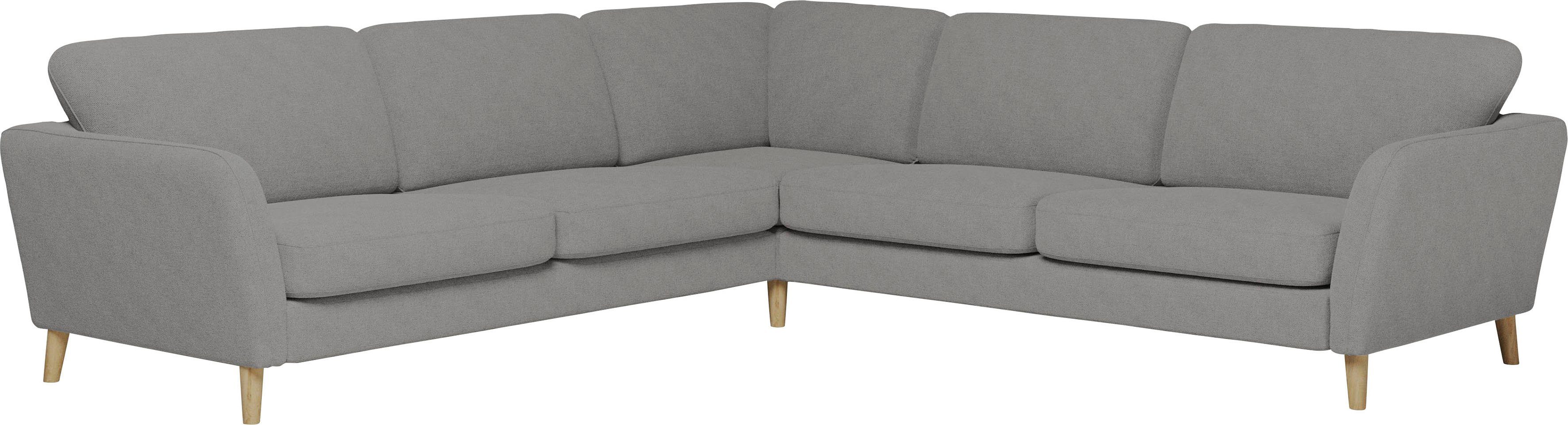 Home affaire Hoekbank MARSEILLE 278/278 cm, L-vorm, geweven stof, vlakke weefsel, viltlook