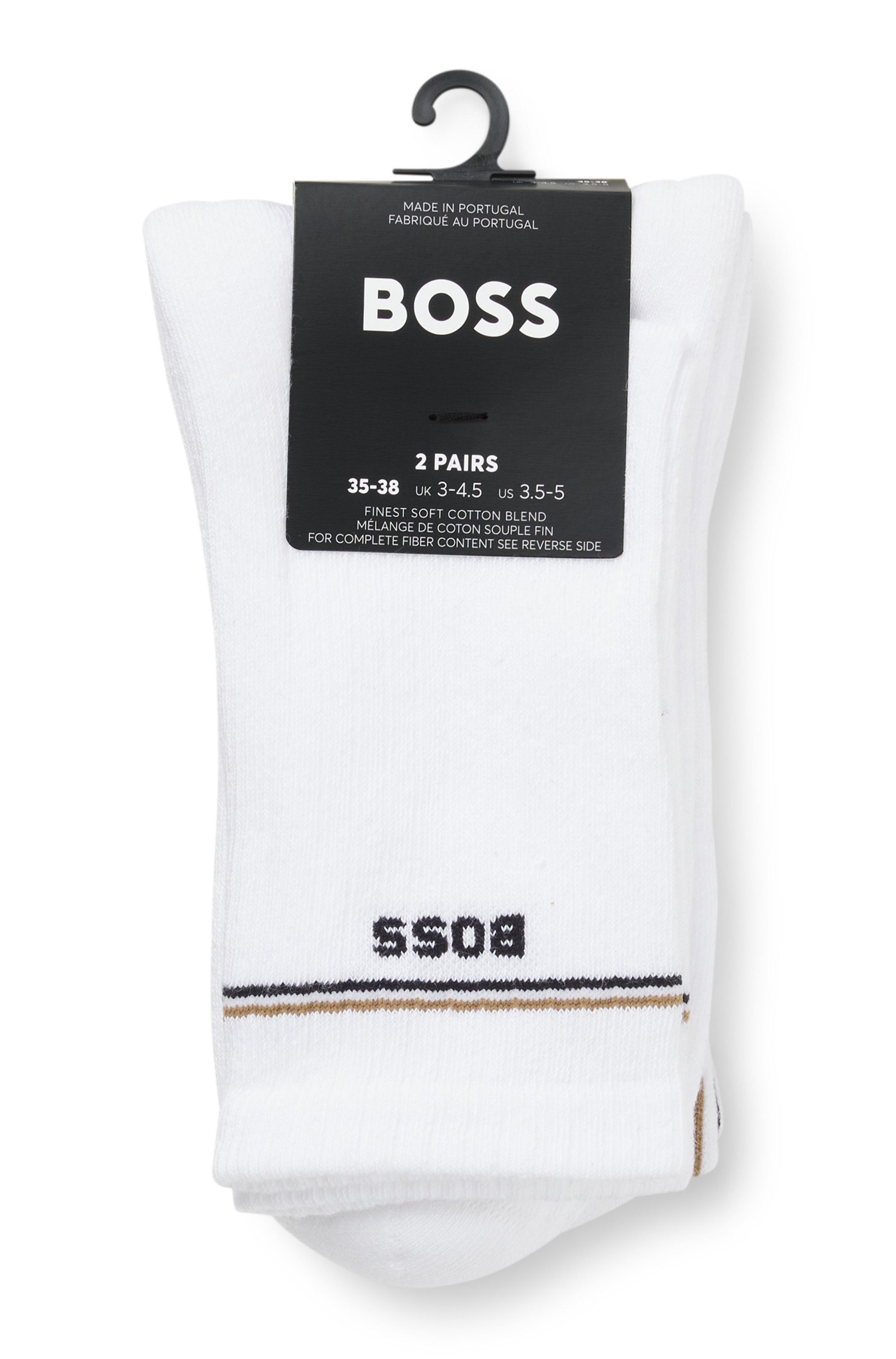 BOSS Sokken 2P QS Iconic CC W met boss logo-opdruk (set, 2 paar, 2 stuks)