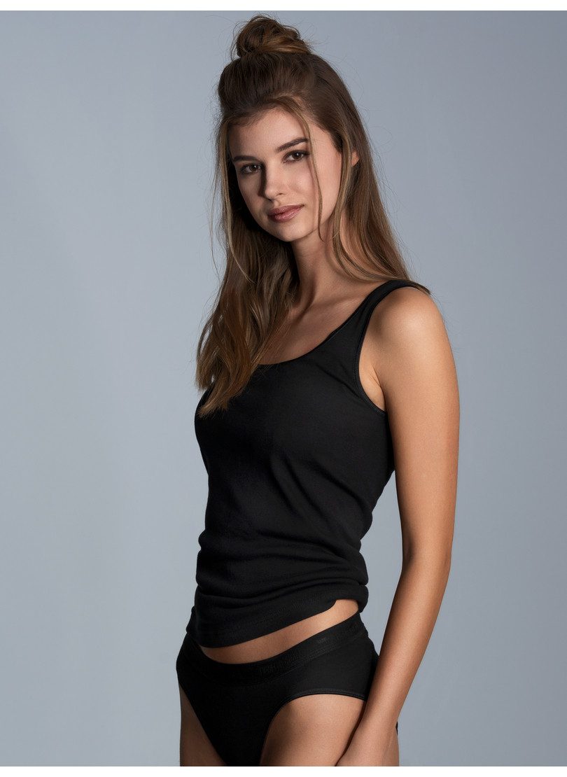 Trigema Hemd TRIGEMA hemd in een (2 stuks) dames armloze tops maat XXL zwart