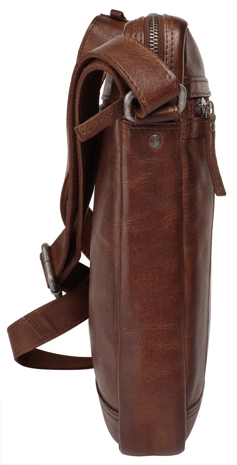 Spikes & Sparrow Schoudertas echt leder