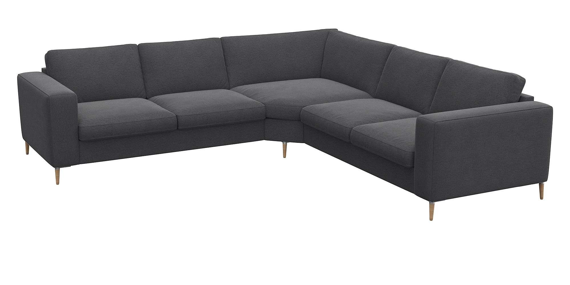 FLEXLUX Hoekbank Fiore, gelijkbenig, super zitcomfort door koudschuim in de zitting