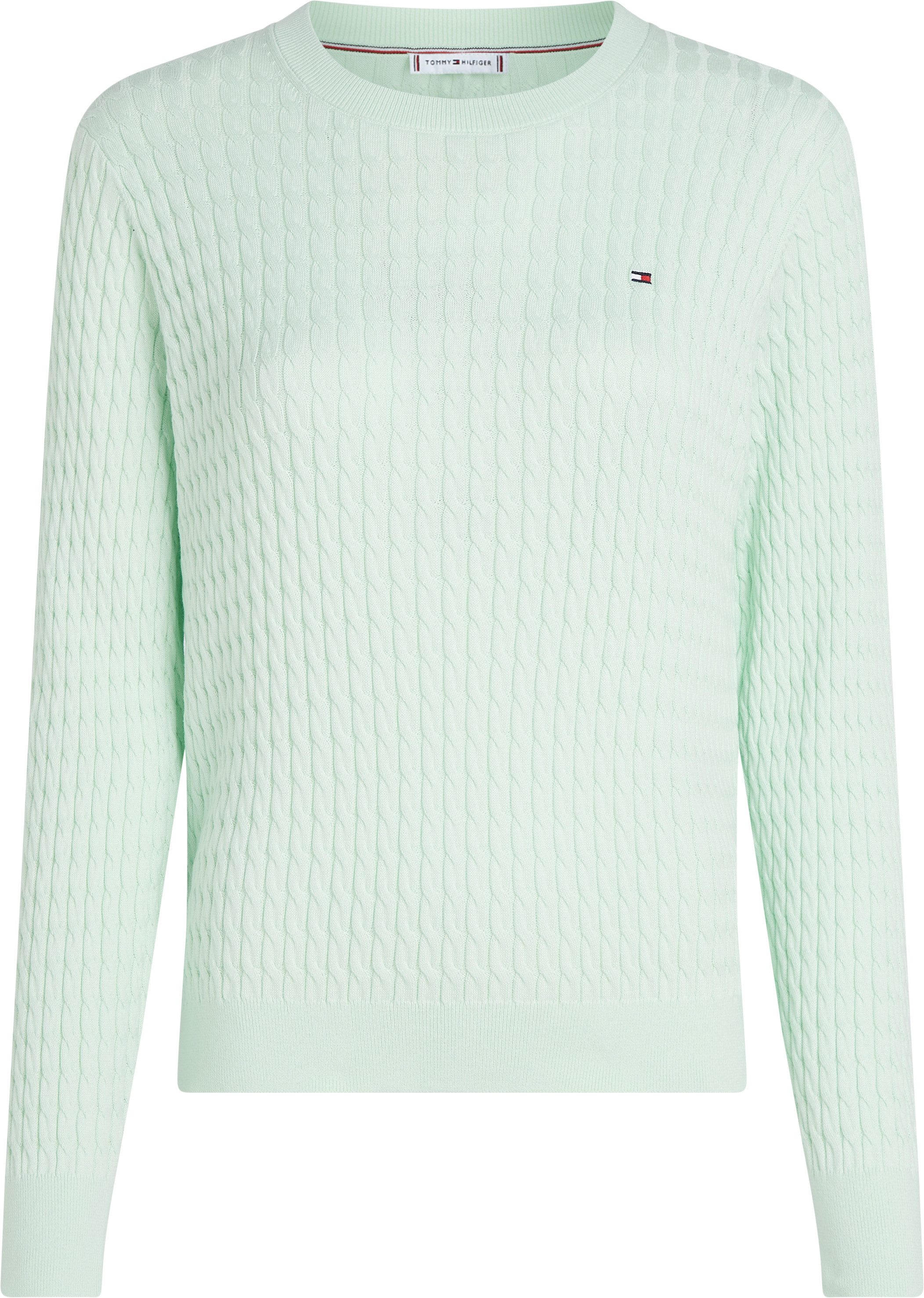 Tommy Hilfiger Trui met ronde hals CO CABLE C-NK LS SWEATER