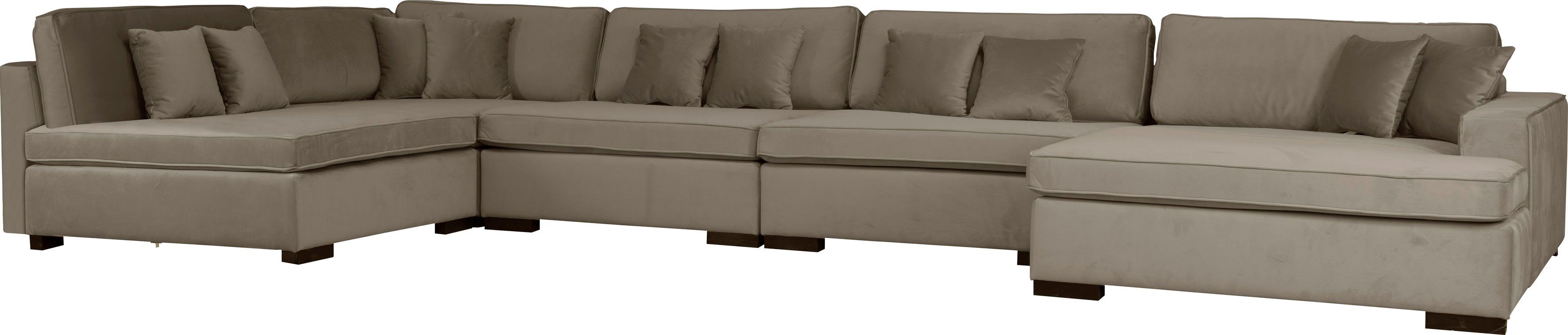 Guido Maria Kretschmer Home&Living Zithoek Skara XXL U-vorm Loungebank XXL met binnenveringsinterieur, in vele overtrekkwaliteiten