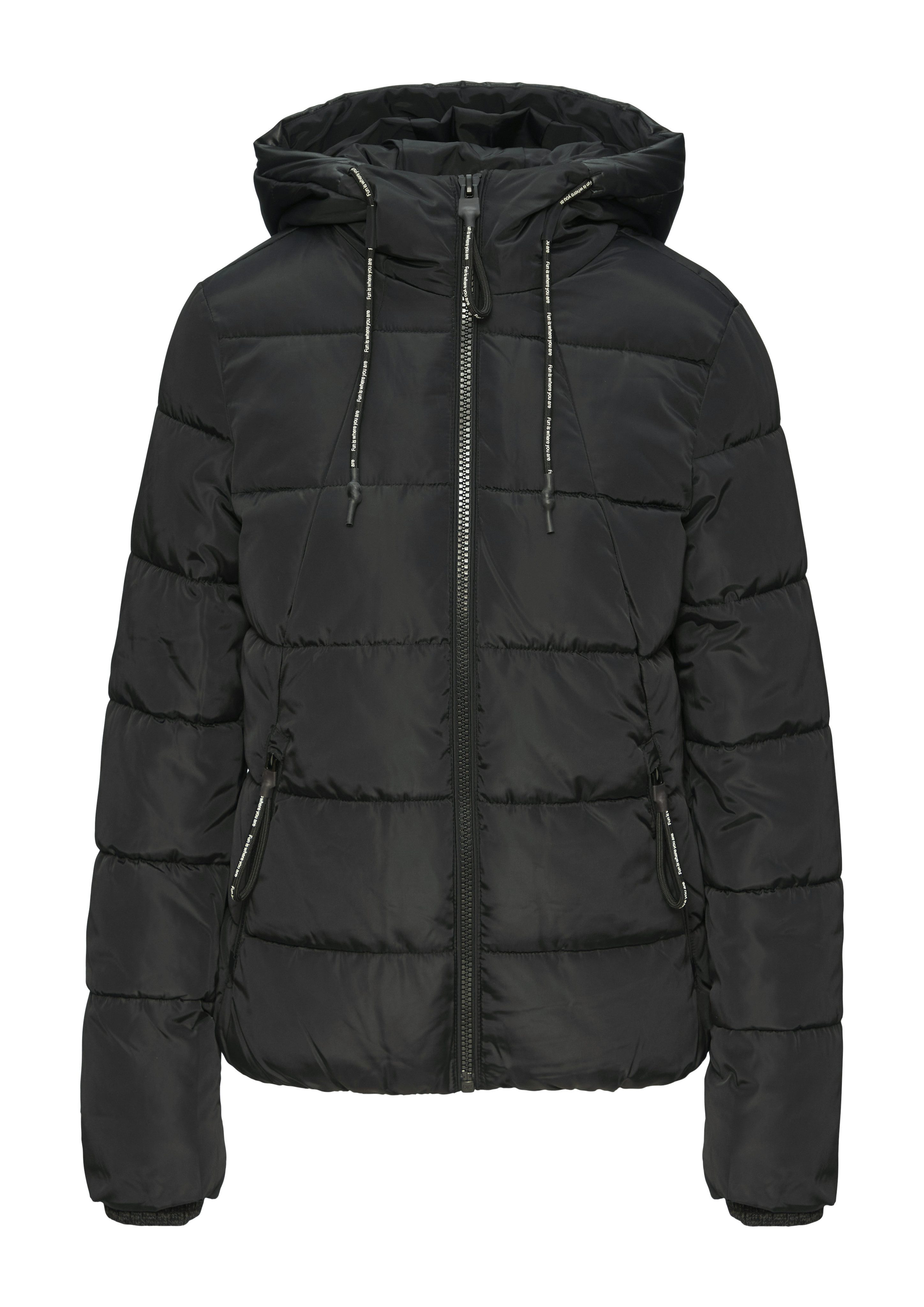 Q/S designed by Gewatteerde jas met een capuchon