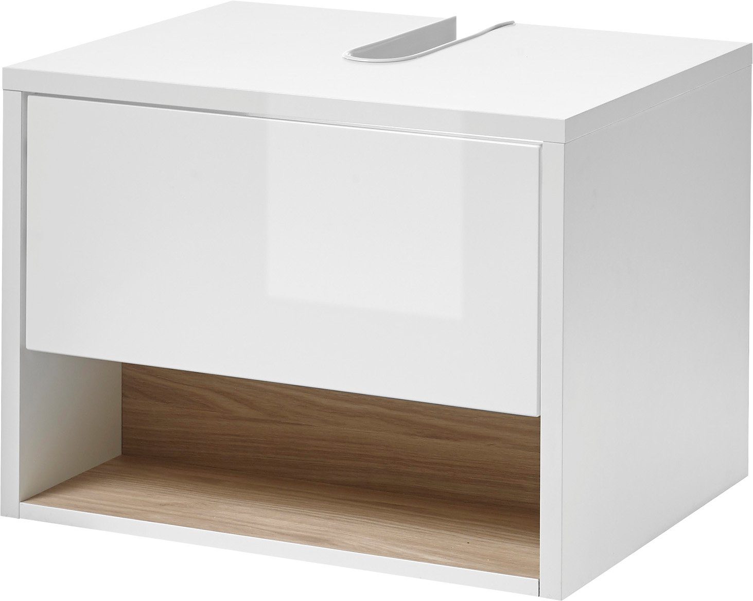 Places of Style Badmeubelset Studio Line, bad in modern ontwerp, 2-delig badkamer Onderkast en spiegel, in twee kleuren beschikbaar, veel opbergruimte (2 stuks)