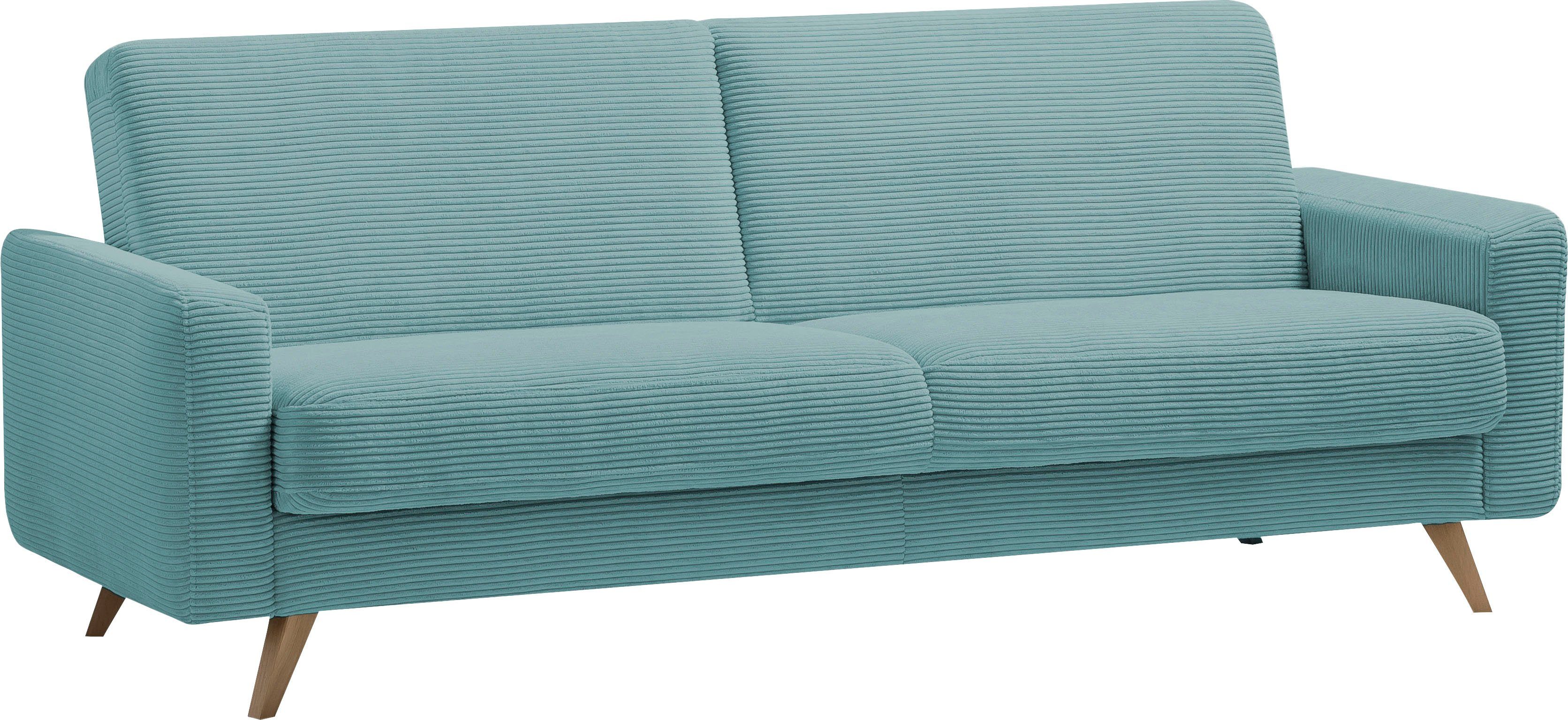 exxpo - sofa fashion 3-zitsbank Samso, elegant en comfortabel, actuele cord bekleding, kantelbank