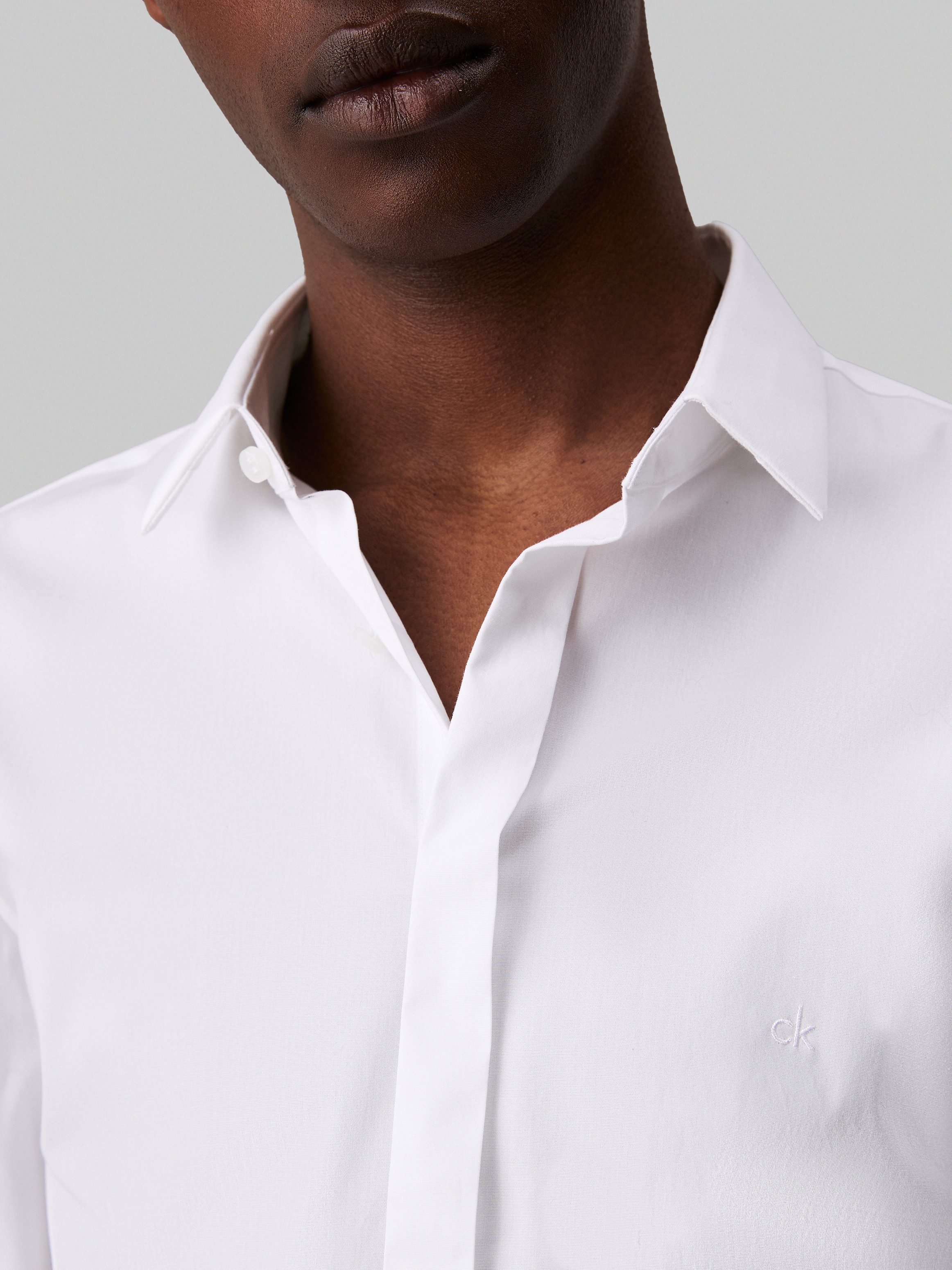 Calvin Klein Overhemd met lange mouwen POPLIN HP EXTRA SLIM SHIRT