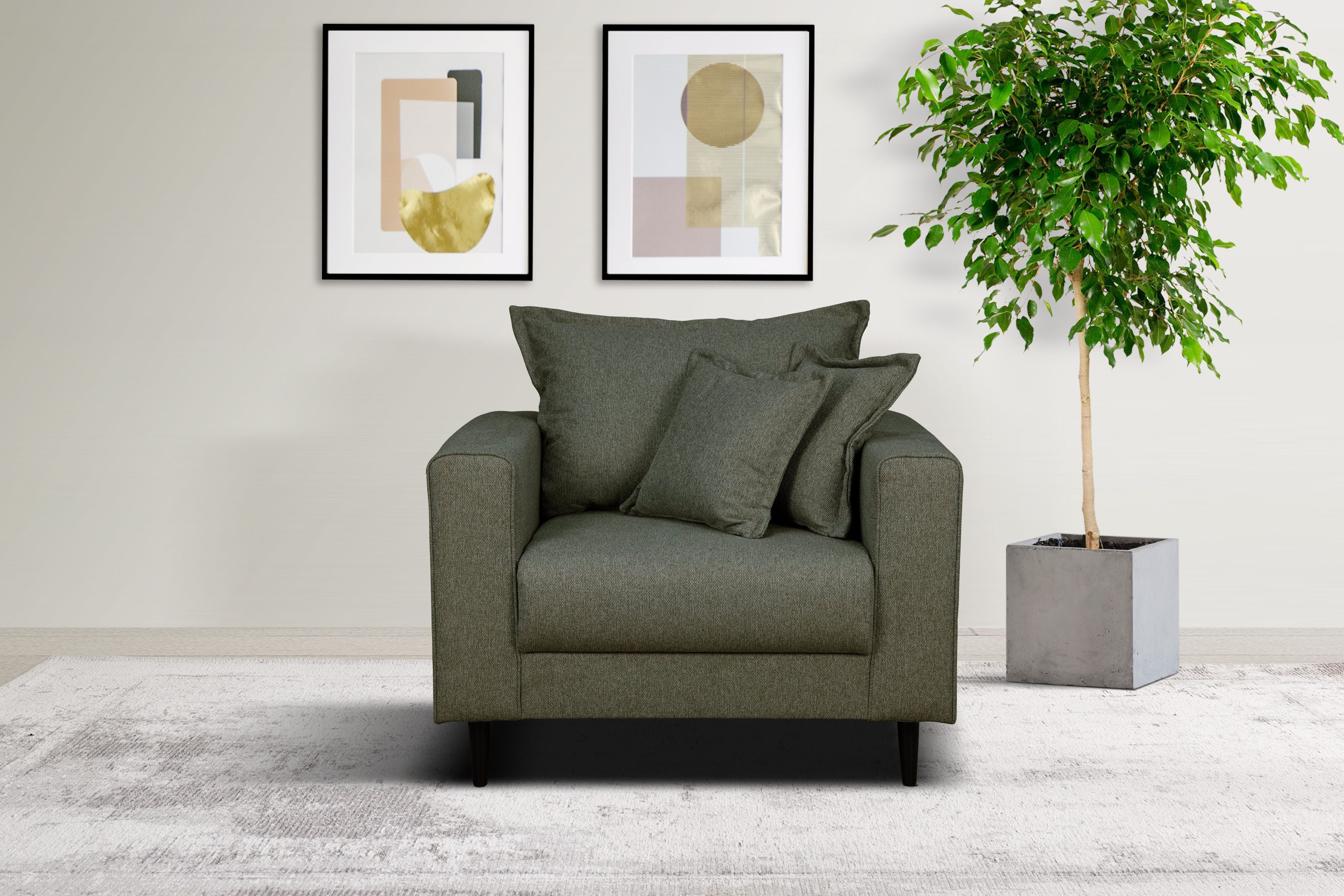 Home affaire Fauteuil VEYRAS fauteuils groen