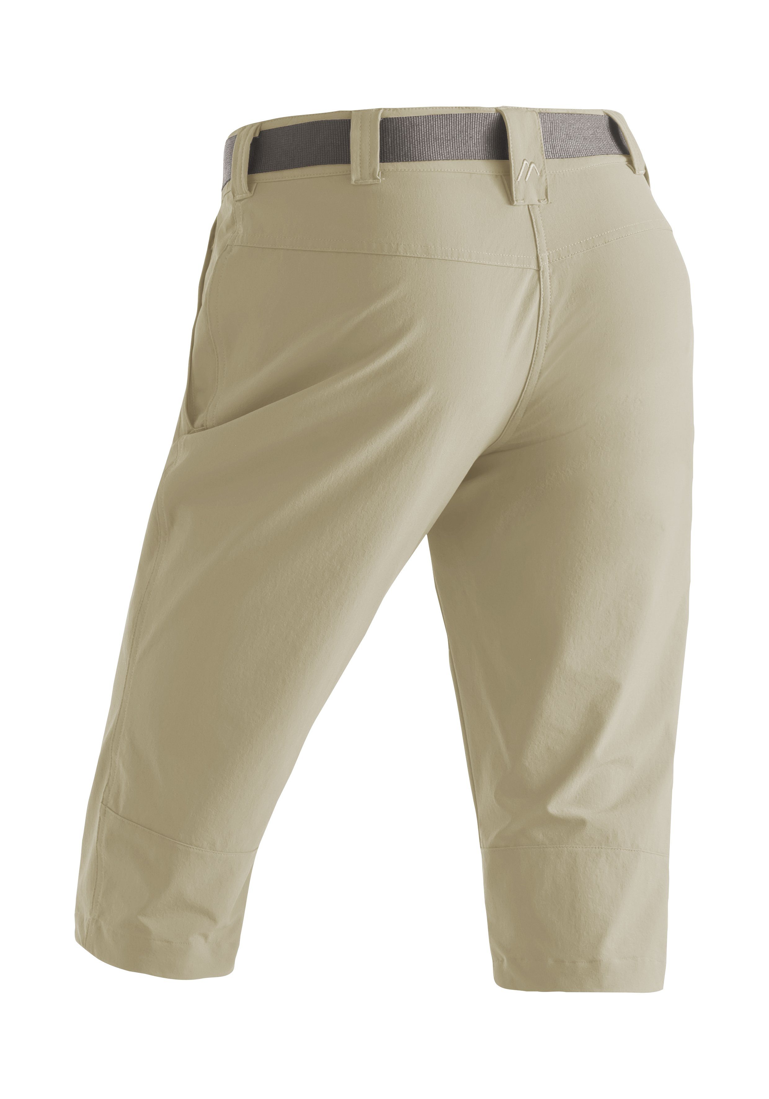 Maier Sports Capribroek Inara slim 3/4 Dames wandelbroek, ademende outdoorbroek, 3/4 broek met 3 zakken