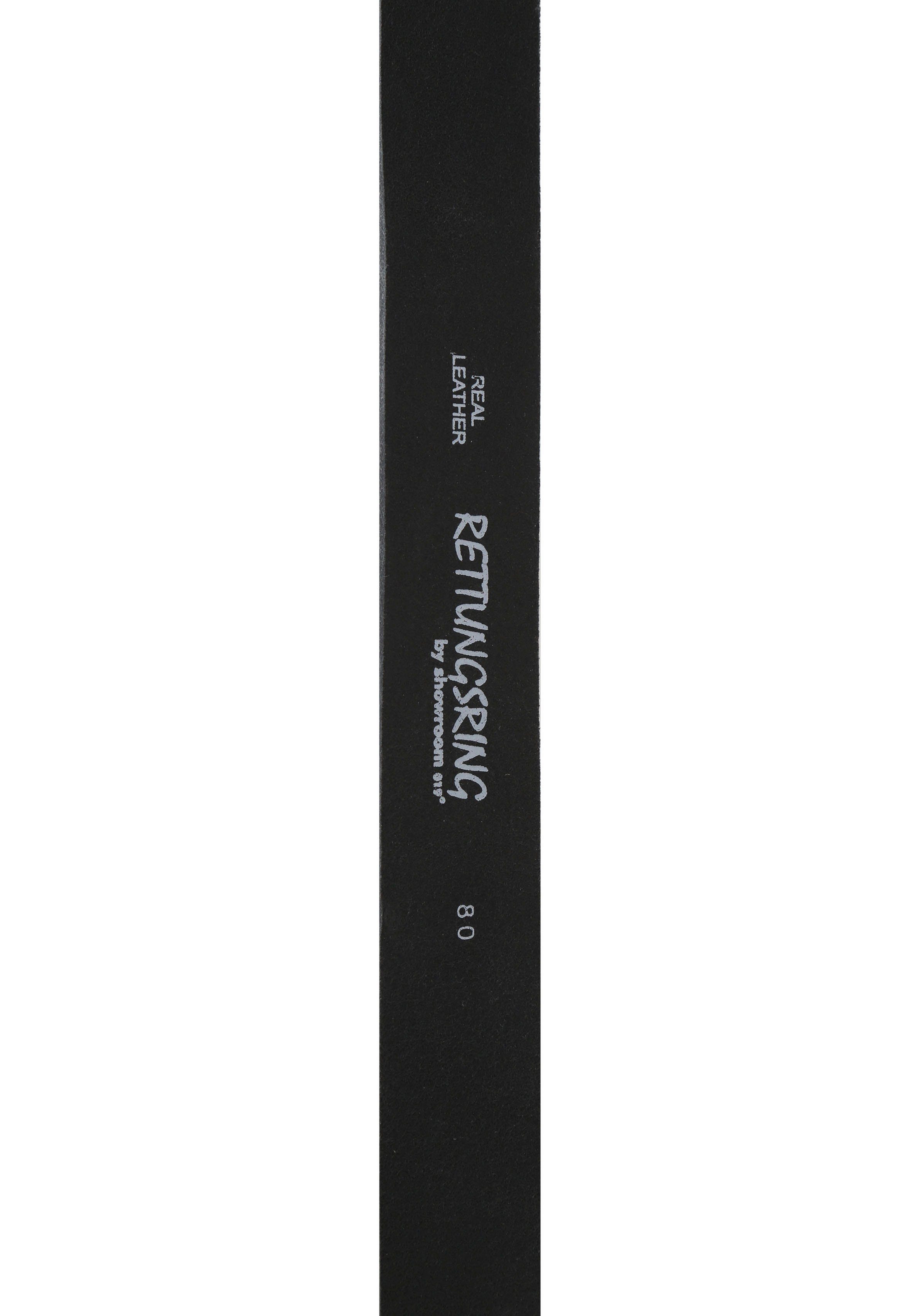RETTUNGSRING by showroom 019° Leren riem met verwisselbare sluiting "sylt zwart"