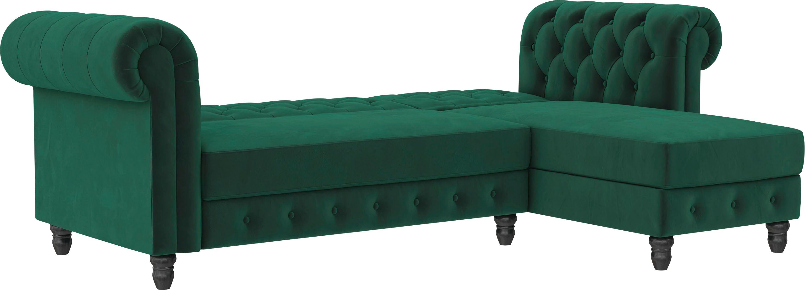 Dorel Home Hoekbank Felix, L-model, 241 cm (ligoppervlak108x195 cm), récamier verwisselbaar,