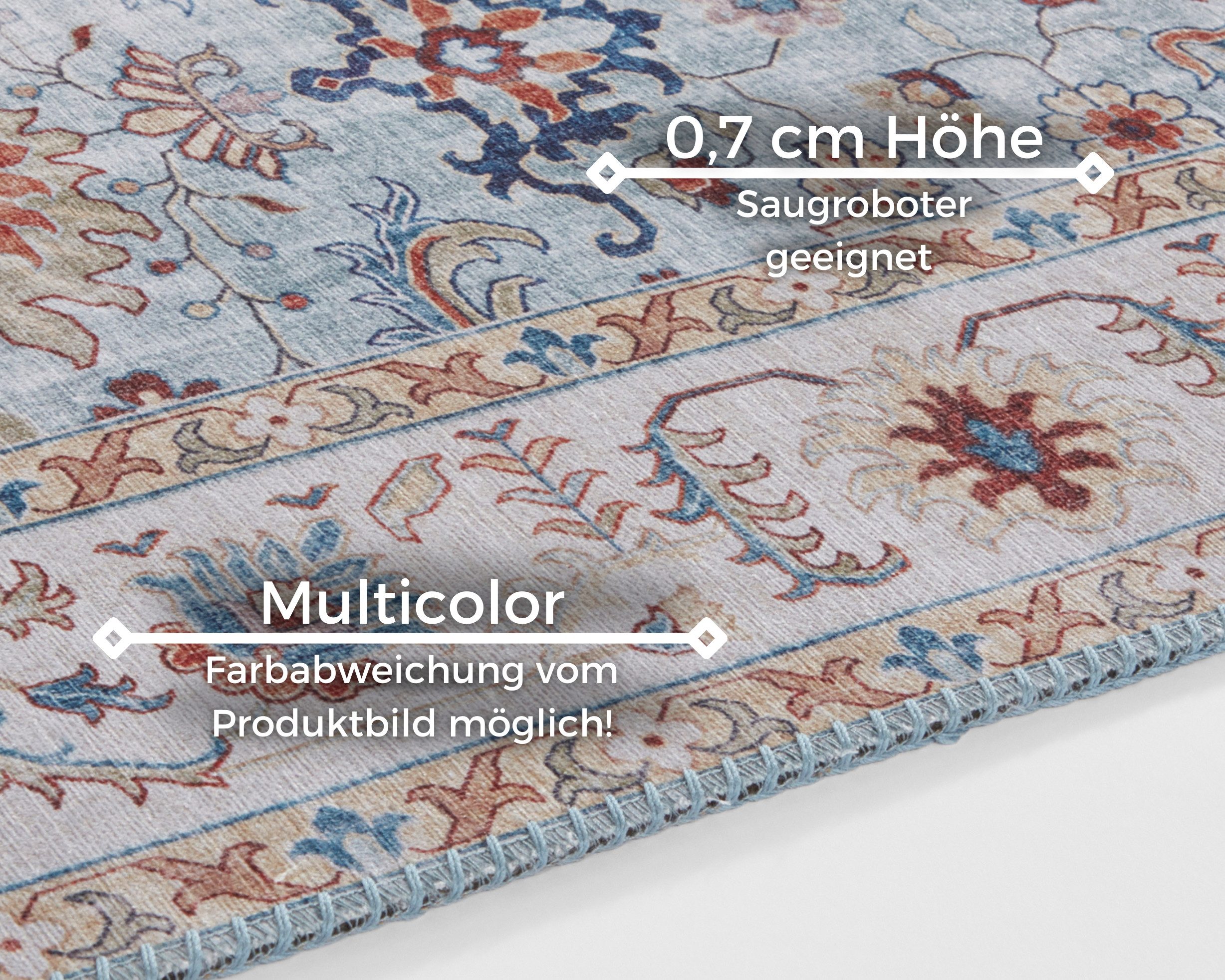 NORTHRUGS Vloerkleed Vivana Oosters, loper, vintage, woonkamer, slaapkamer, eetkamer