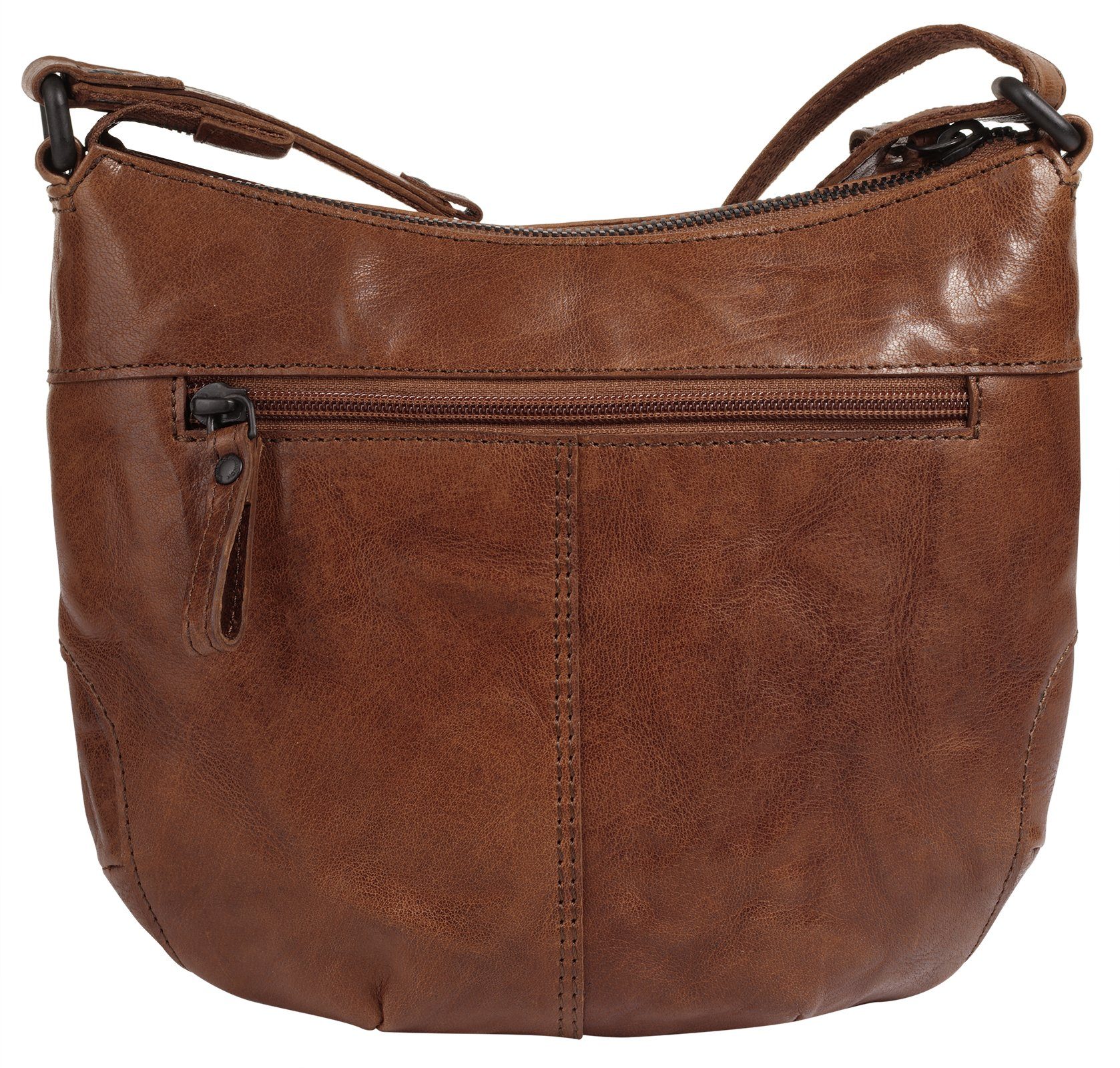 Spikes & Sparrow Schoudertas echt leder