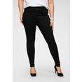 levi's plus skinny fit jeans 720 high-rise met hoge taille zwart