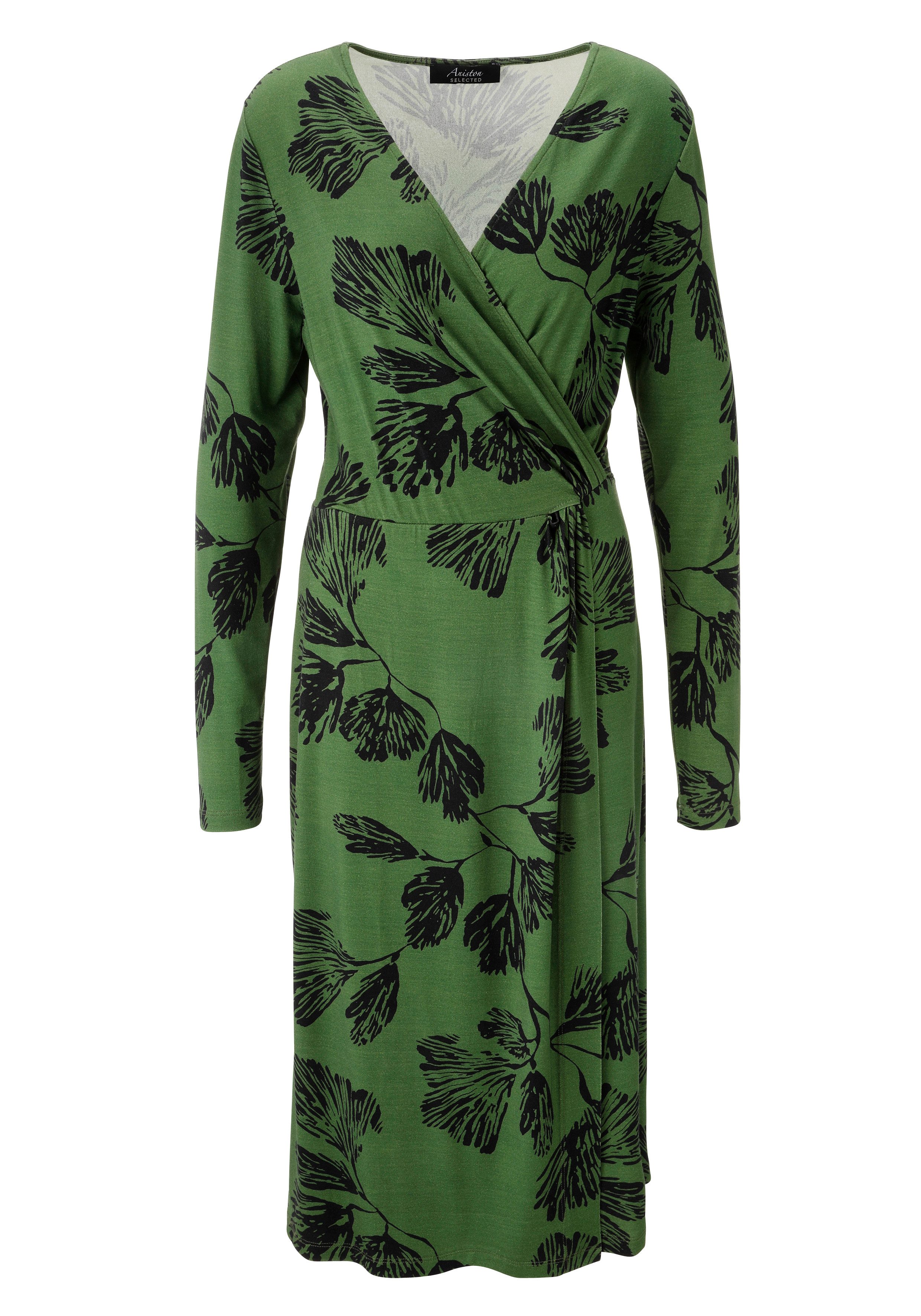 Aniston SELECTED Jerseyjurk in wikkel-look - nieuwe collectie