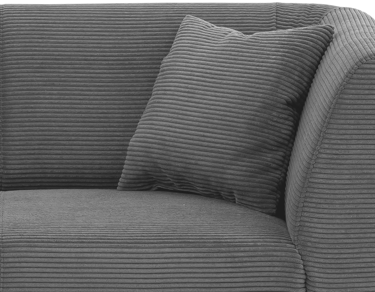 INOSIGN 2-zitsbank twee verschillende pootkleuren naar keuze
