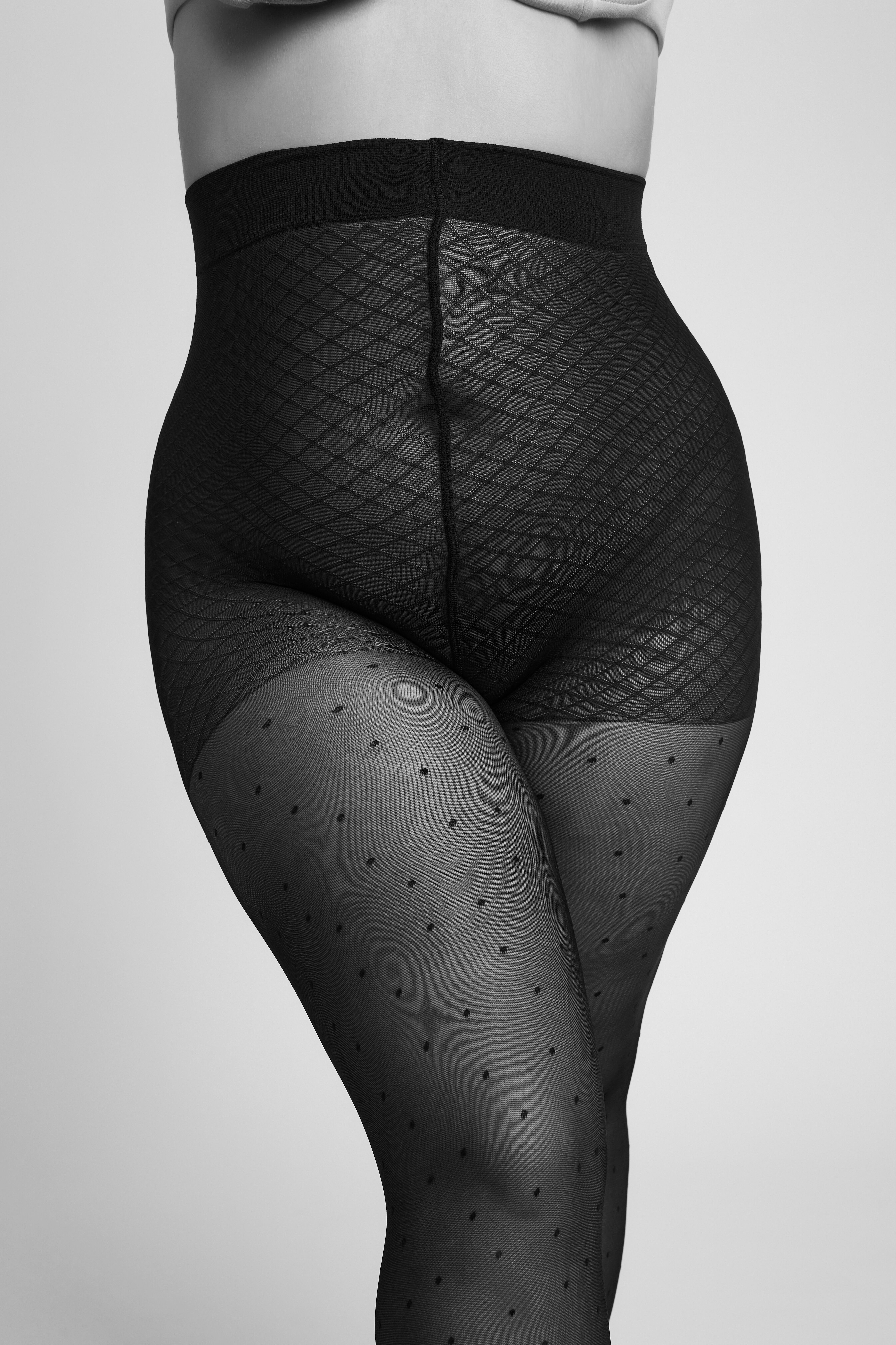 Camano Panty Fine curvy met subtiele stippen-overal